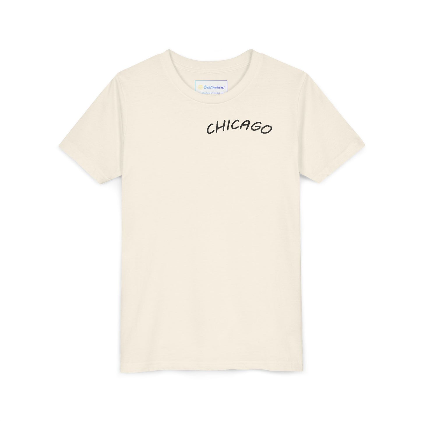 Retro Chicago Sunset Unisex Youth Short Sleeve Tee