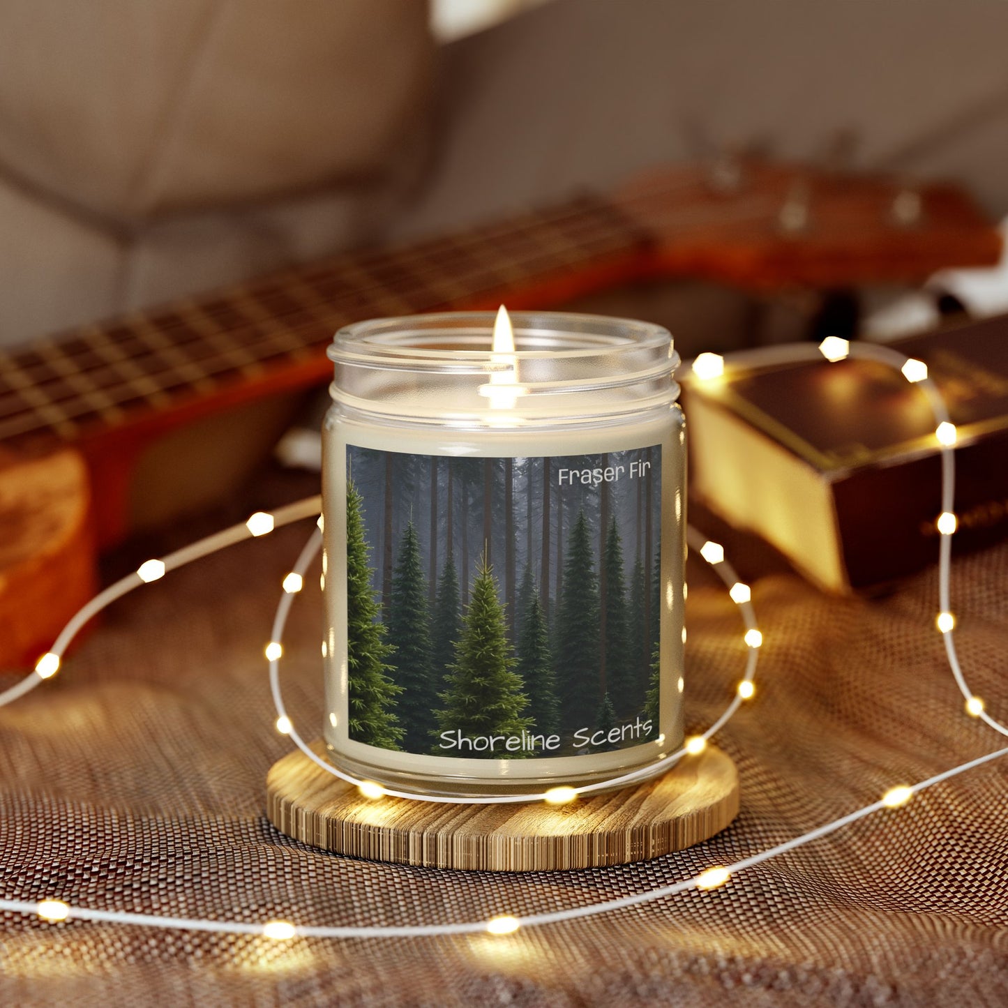 Fraser Fir Scented Coconut Apricot Wax Candle