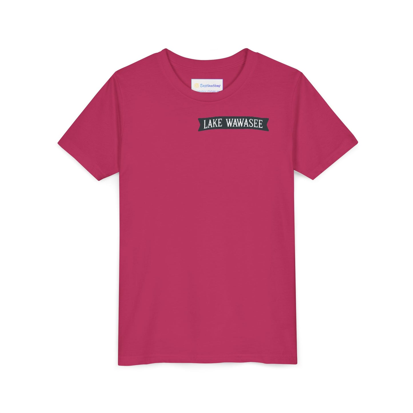 Vintage Lake Wawasee Unisex Youth Short Sleeve Tee