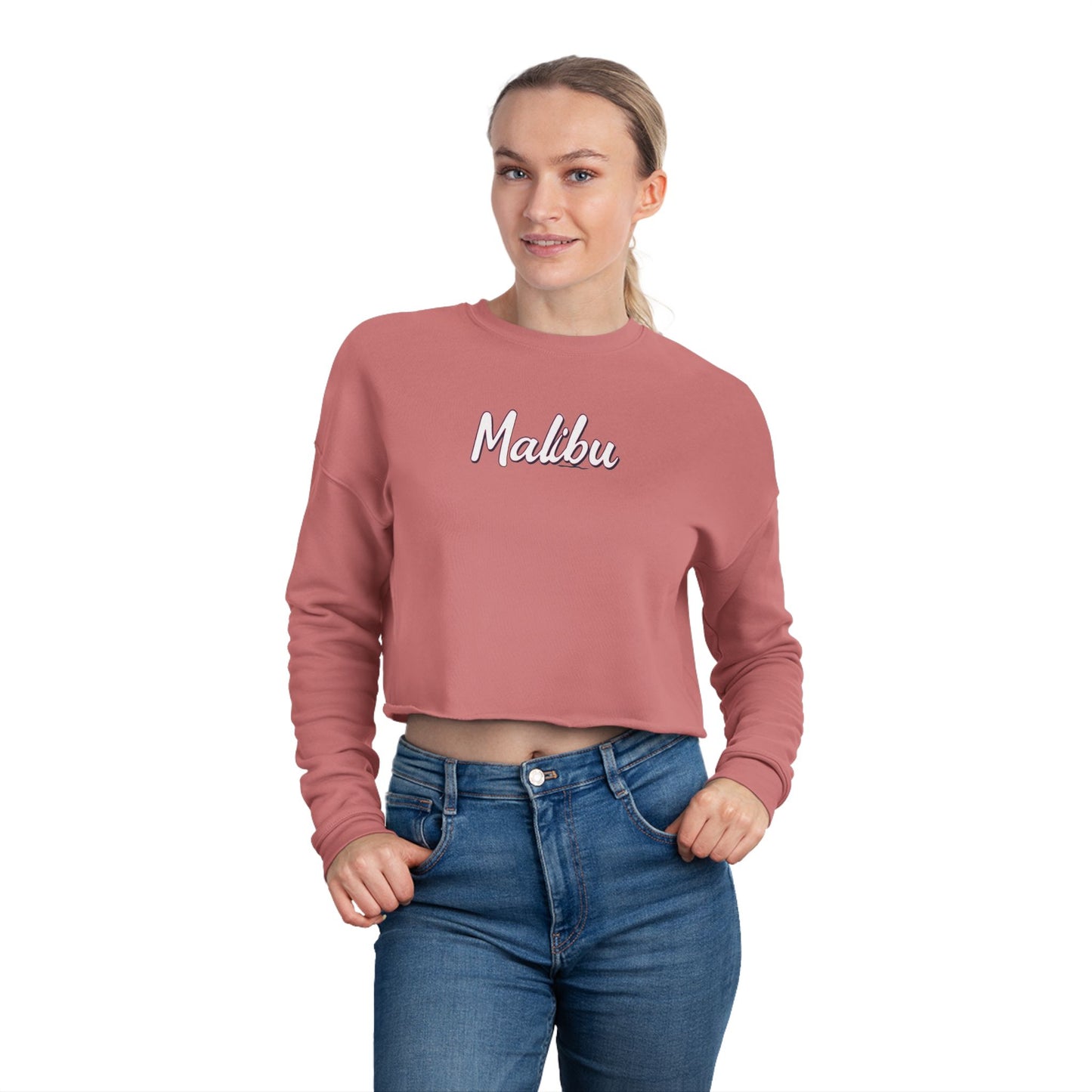 Retro Malibu Women's Cropped Sweatshirt