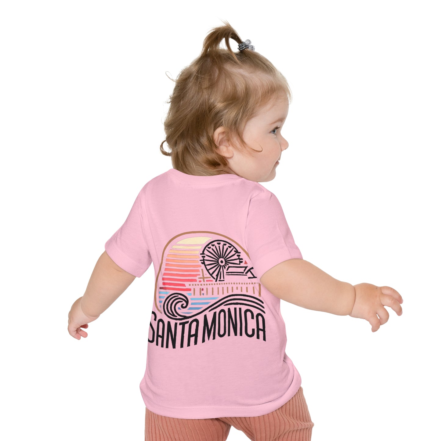 Vibrant Santa Monica Unisex Baby Short Sleeve T-Shirt