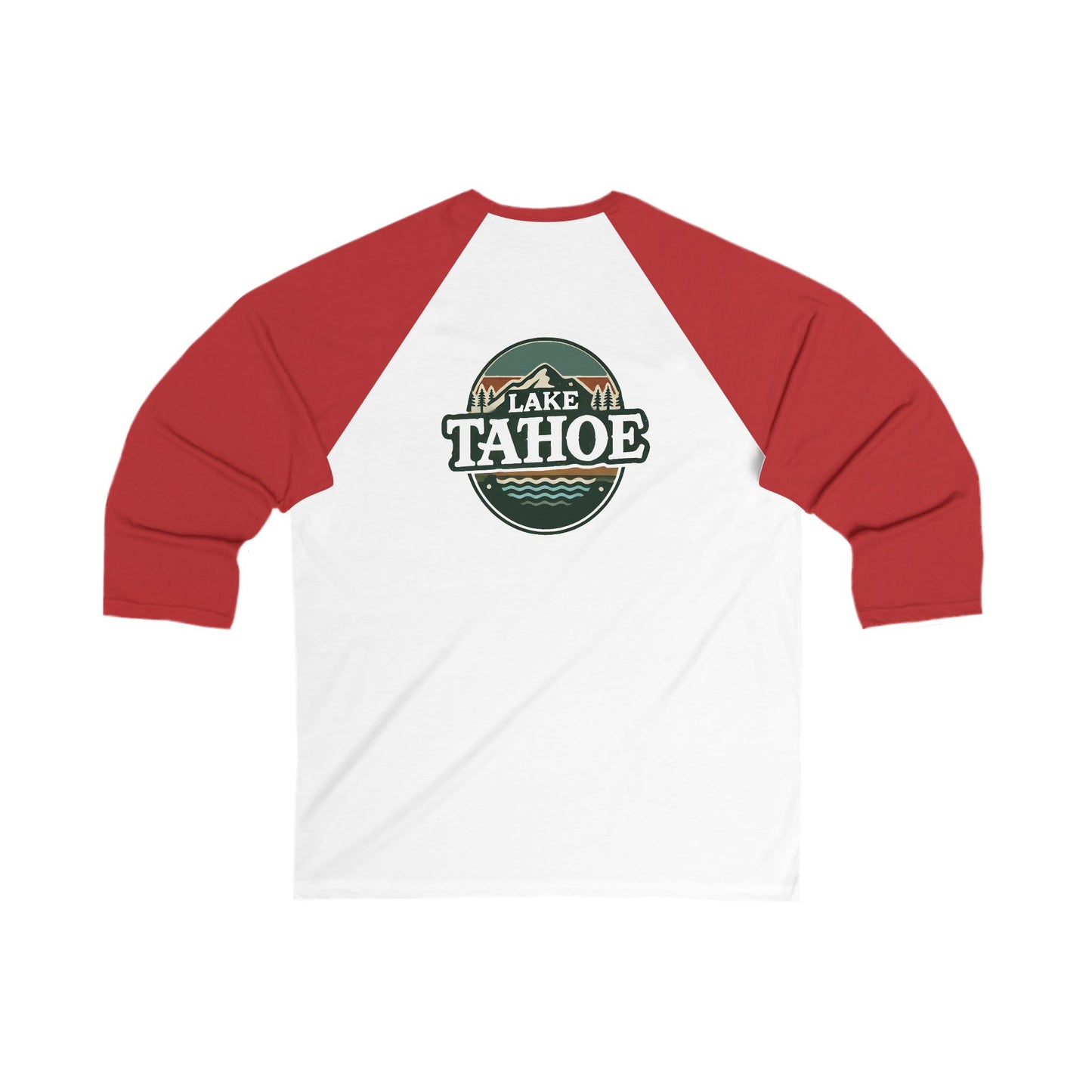Vintage Lake Tahoe Men's 3/4 Sleeve Baseball Tee