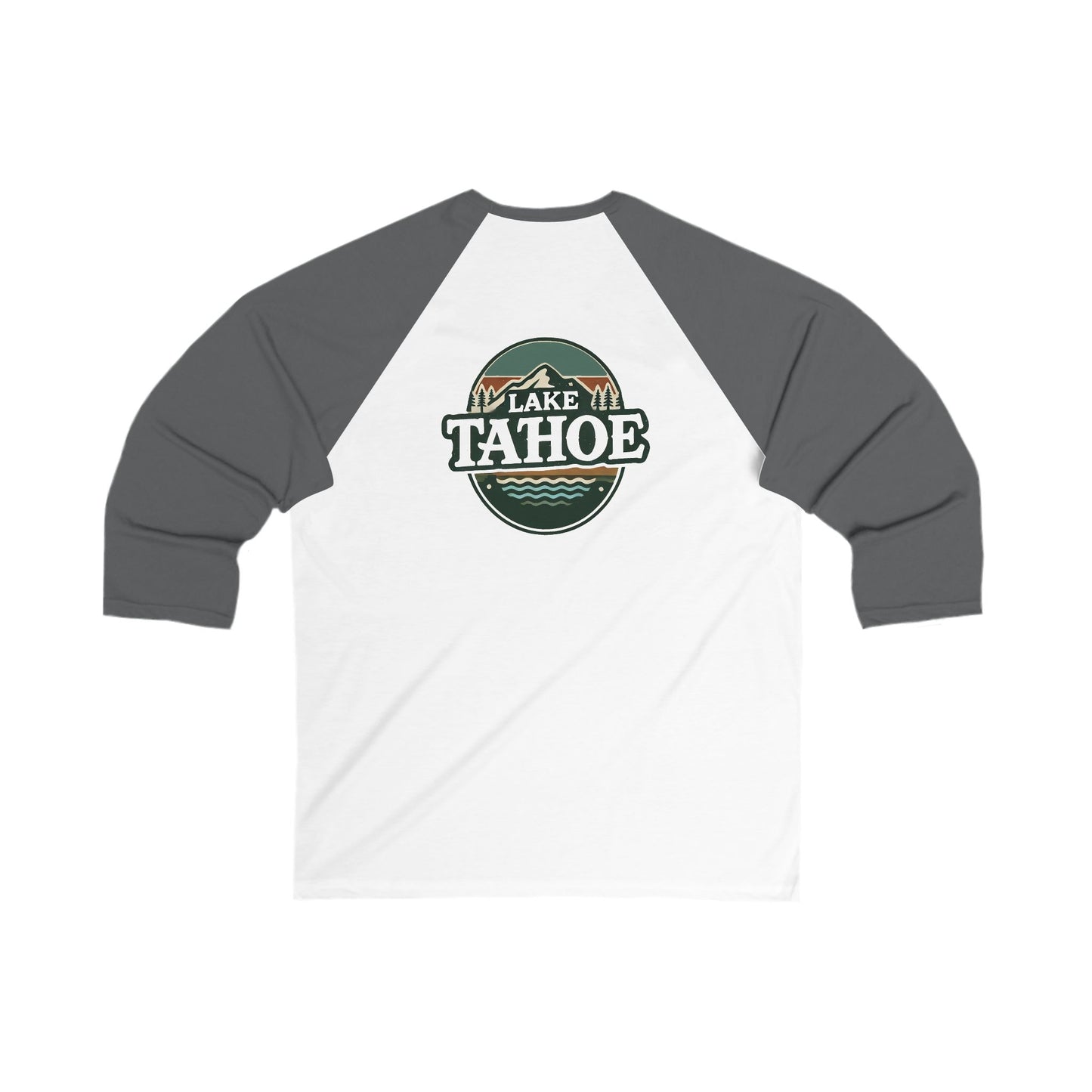 Vintage Lake Tahoe Men's 3/4 Sleeve Baseball Tee