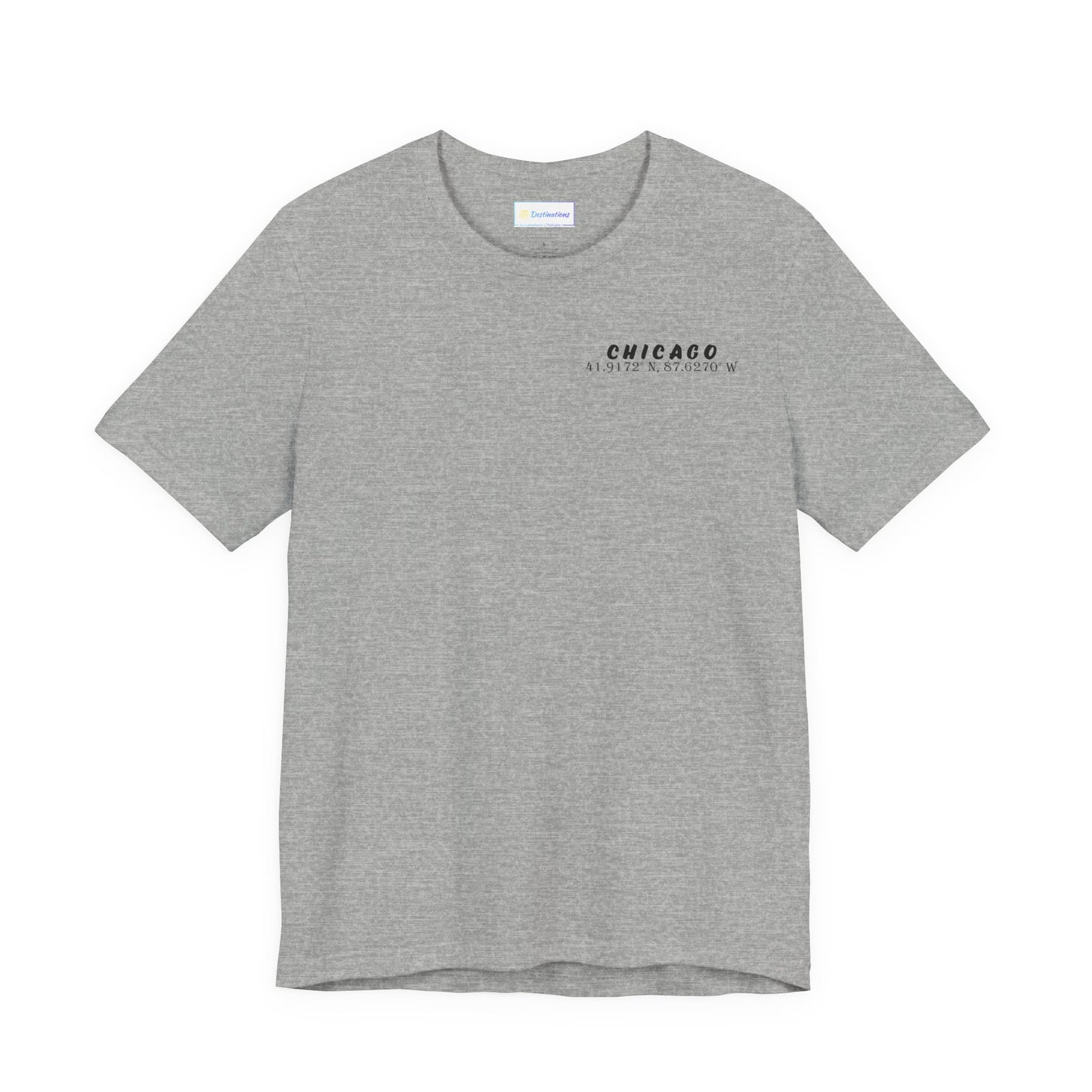 Latitudes Chicago Skyline Unisex Jersey Short Sleeve Tee