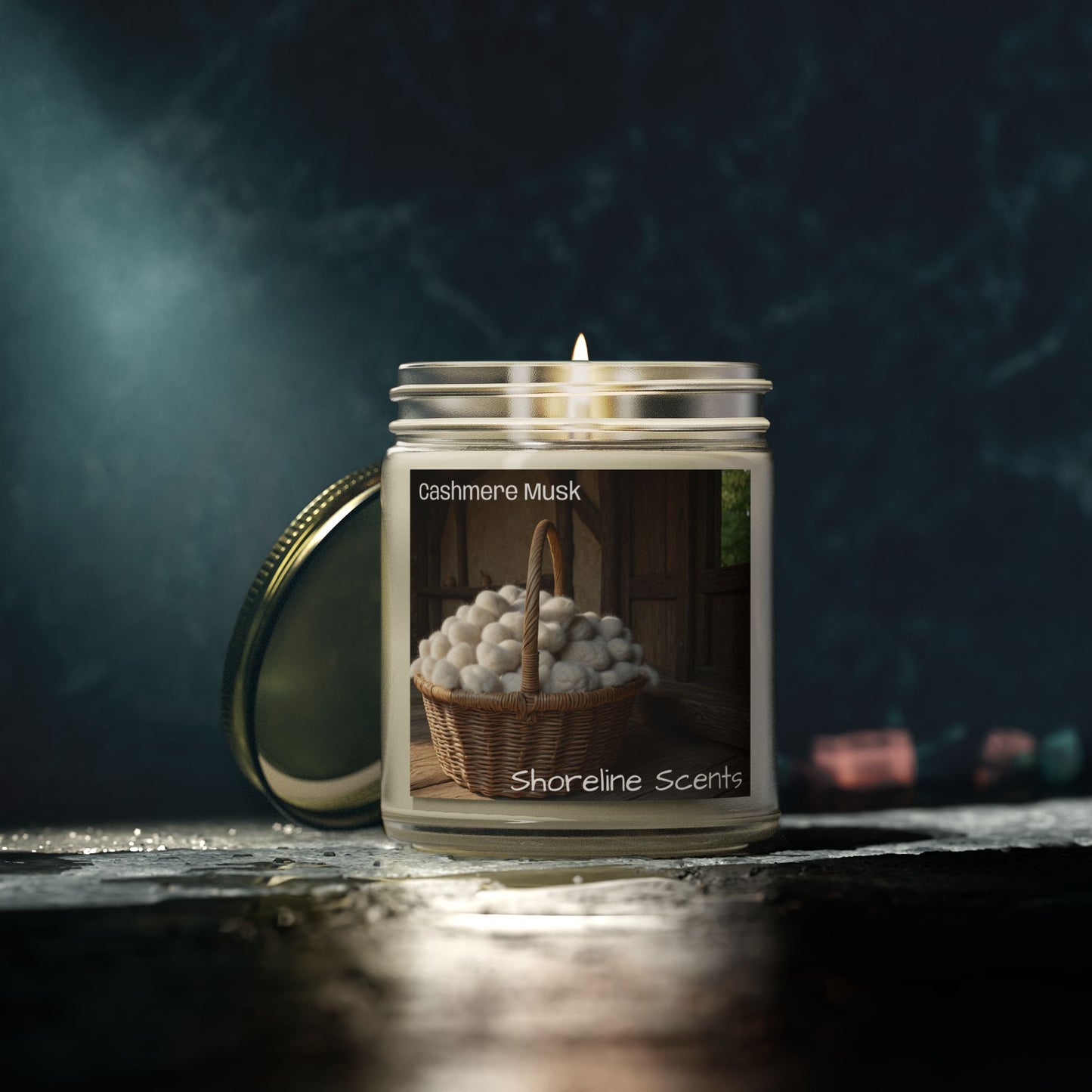 Cashmere Musk Scented Coconut Apricot Wax Candle