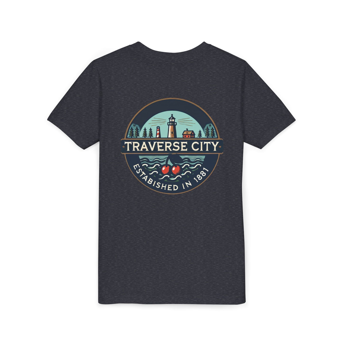 Vintage Traverse City Unisex Youth Short Sleeve Tee
