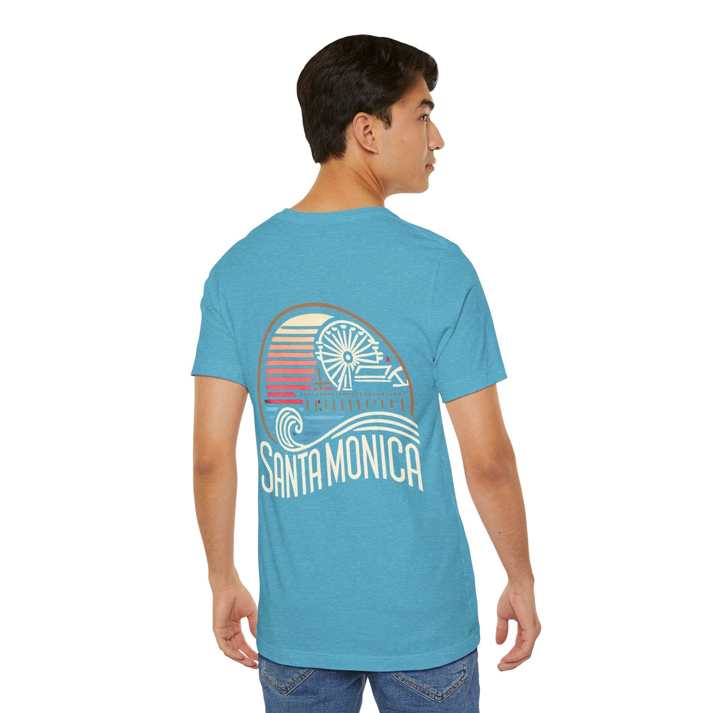 Vibrant Santa Monica Unisex Jersey Short Sleeve Tee