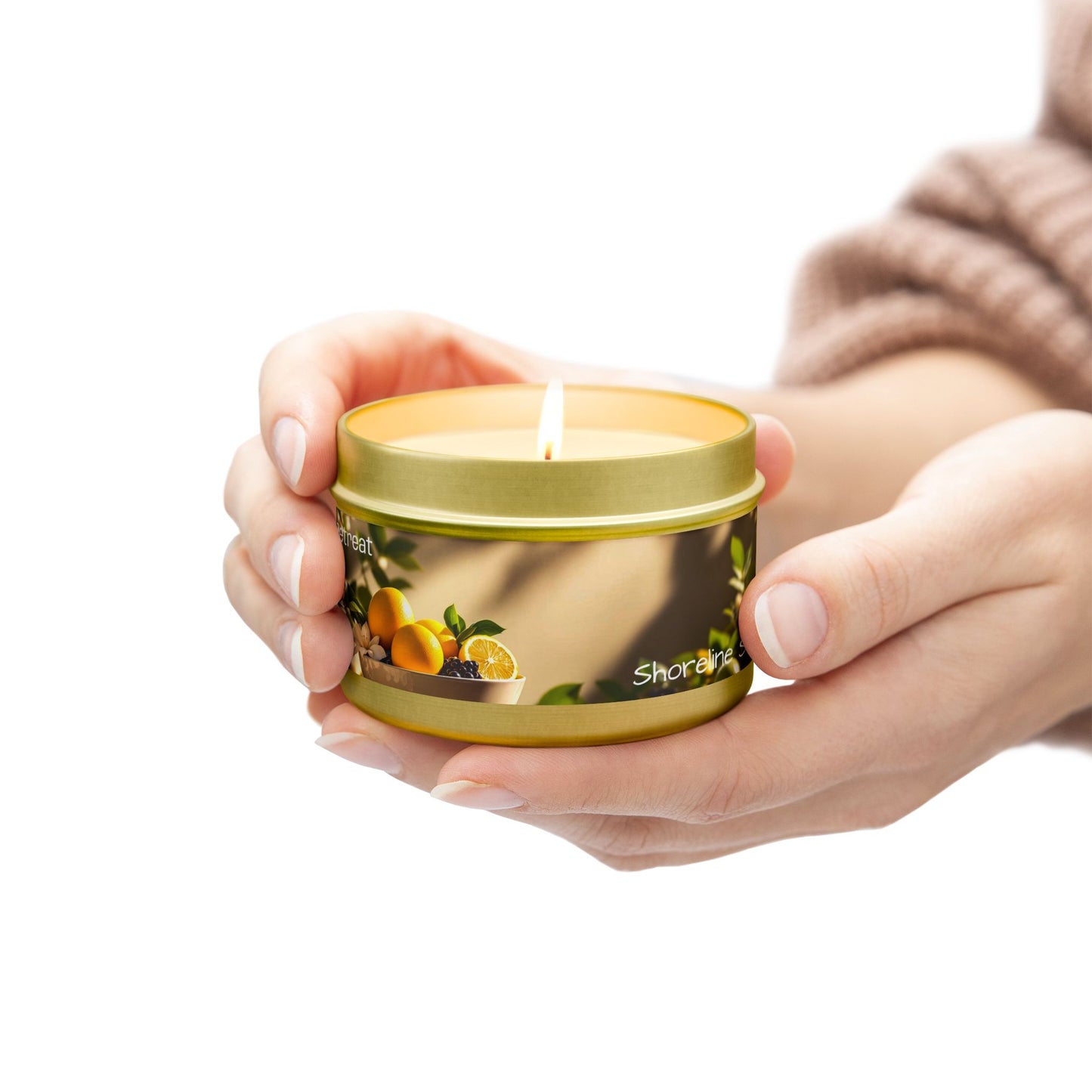 Spa Retreat Scented Rustic Tin Candle