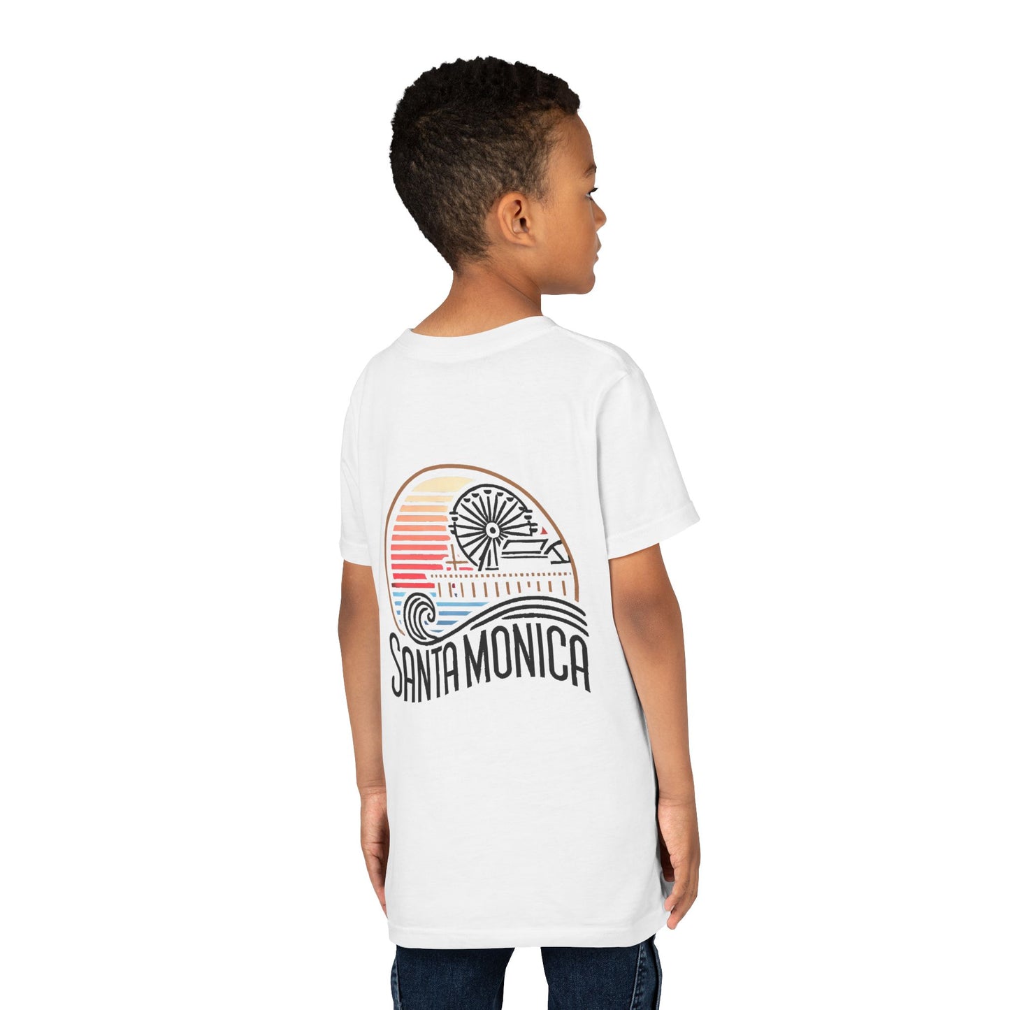 Vibrant Santa Monica Youth Short Sleeve Tee