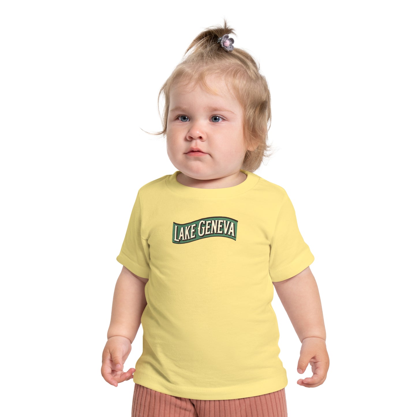 Retro Lake Geneva Unisex Baby Short Sleeve T-Shirt