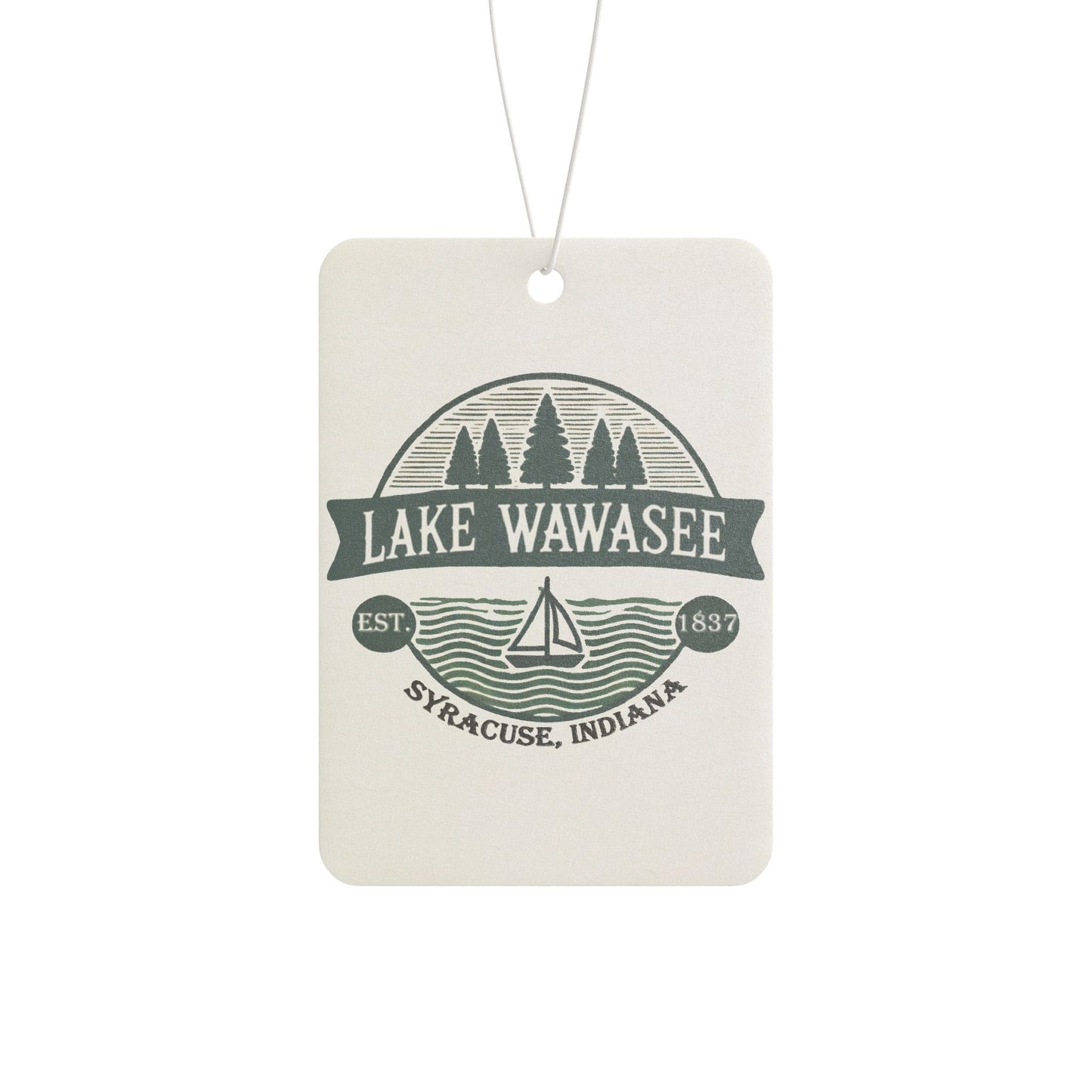 Vintage Lake Wawasee Car Air Freshener