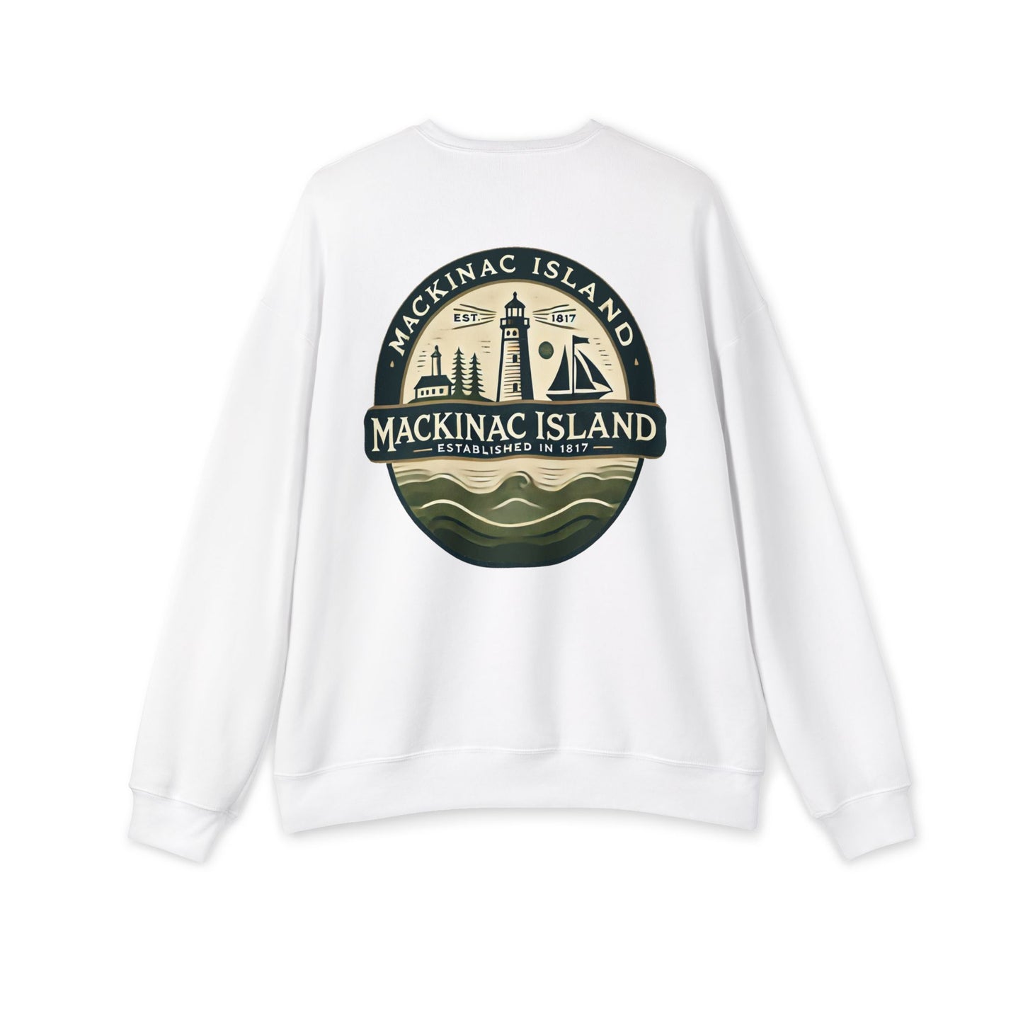 Vintage Mackinac Island Unisex Drop Shoulder Sweatshirt