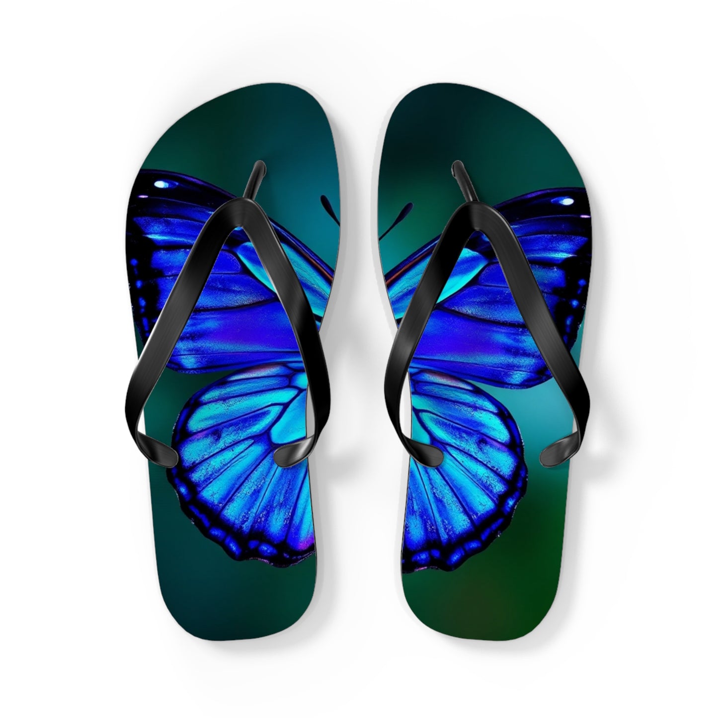Mystical Butterfly #2 Flip Flops
