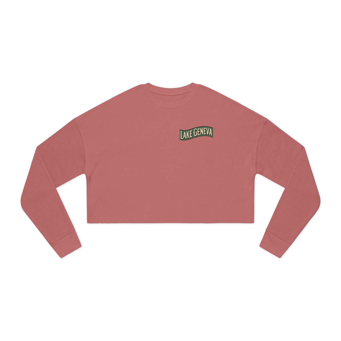 Retro Lake Geneva Women's Cropped Sweatshirt