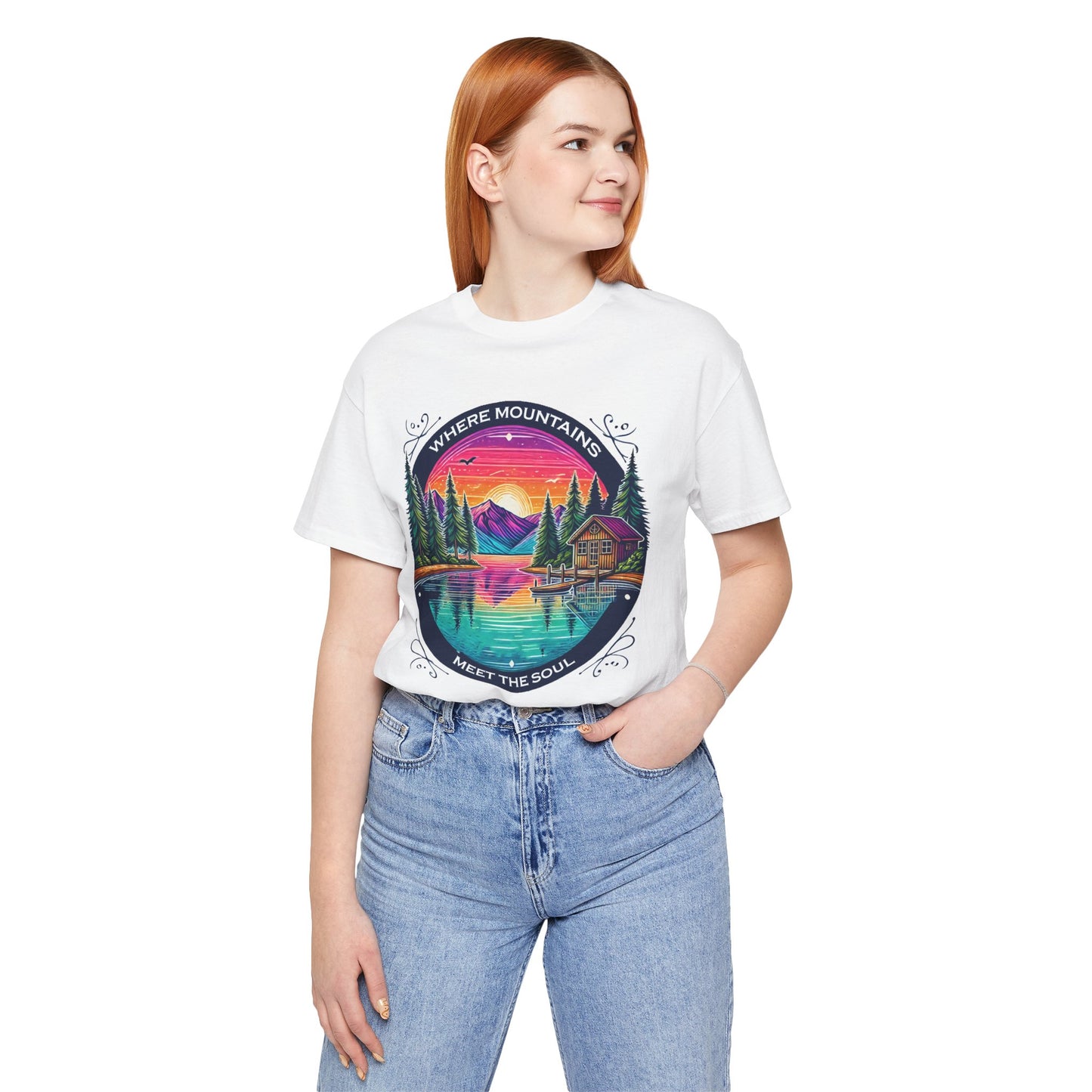 Where Mountains Meet the Soul Short Sleeve Tee