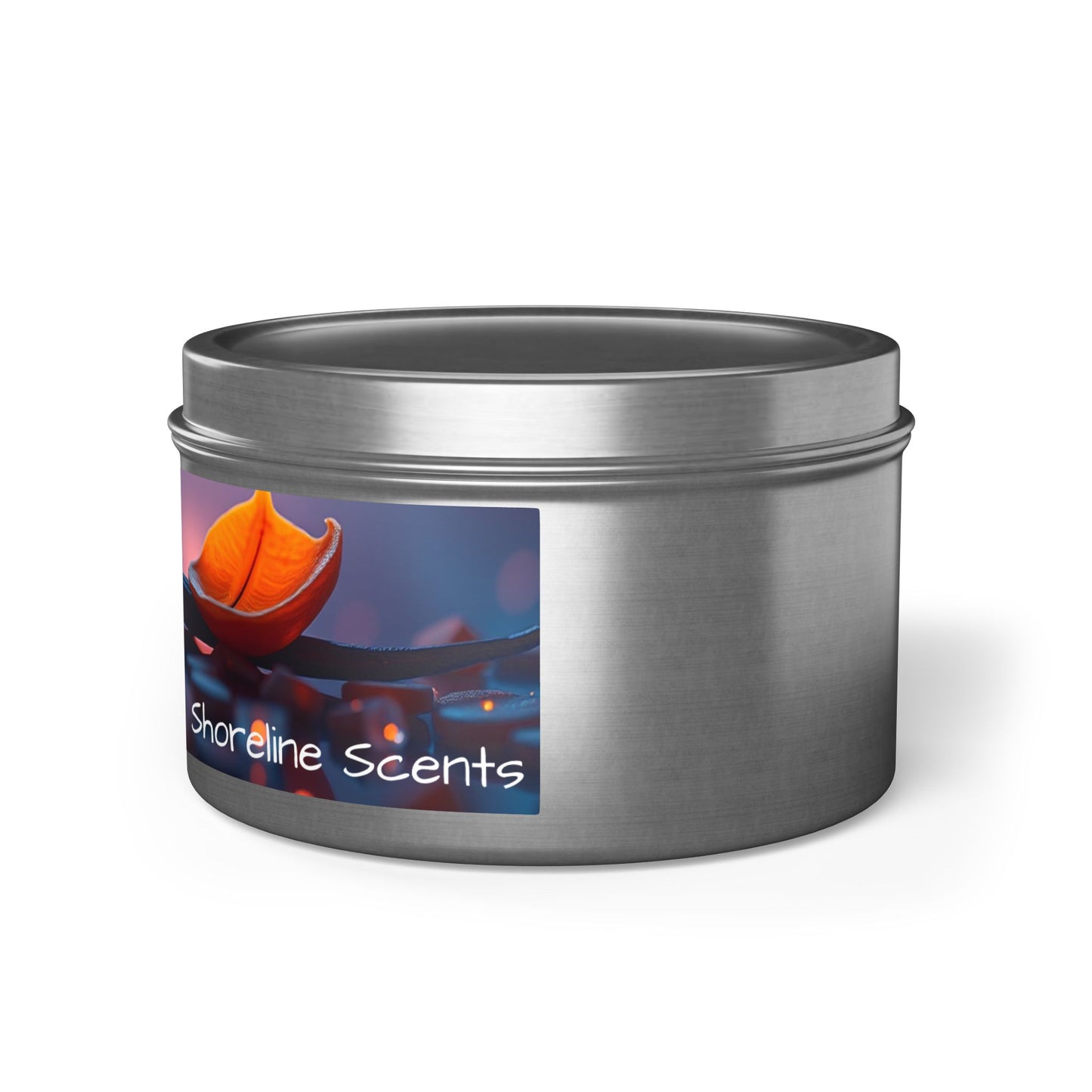 Vanilla Bean Scented Rustic Tin Candle