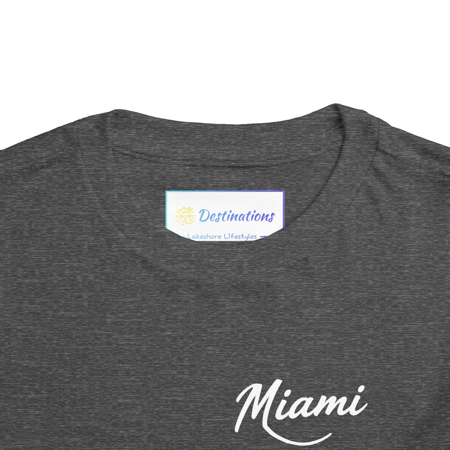 Retro Miami Unisex Toddler Short Sleeve Tee