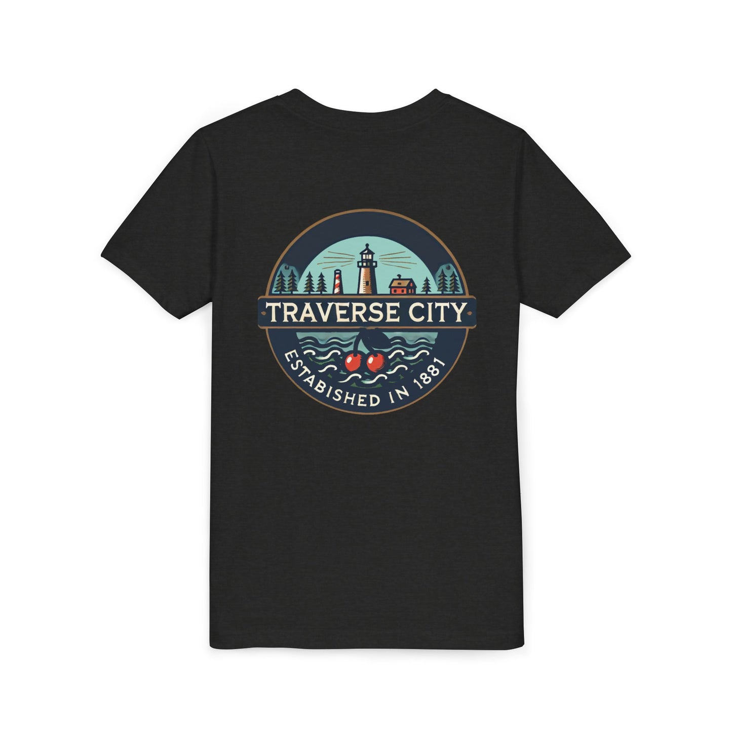 Vintage Traverse City Unisex Youth Short Sleeve Tee