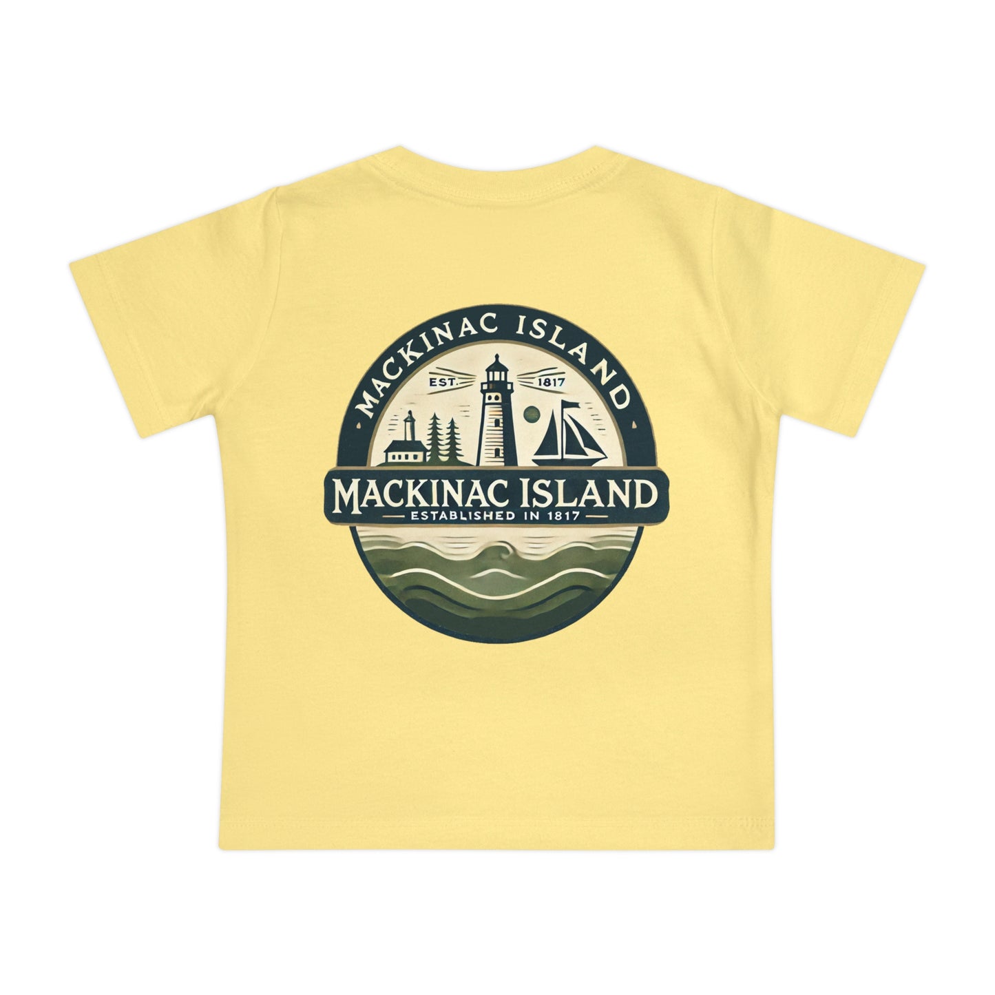 Vintage Mackinac Island Unisex Baby Short Sleeve T-Shirt