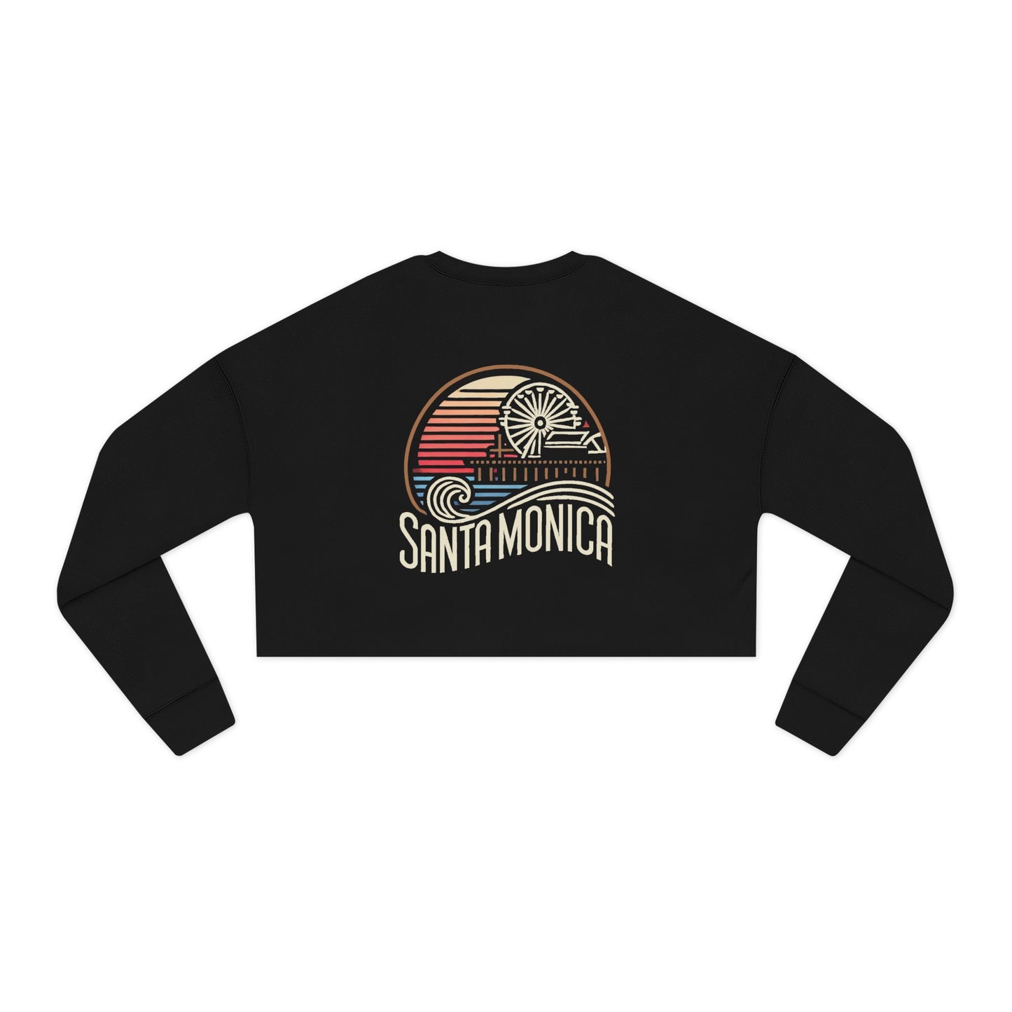Vibrant Santa Monica Women's Cropped Sweatshirt