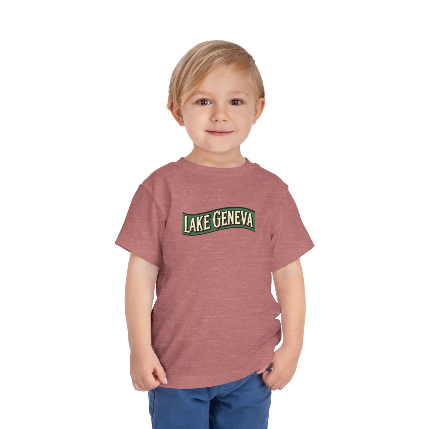 Retro Lake Geneva Unisex Toddler Short Sleeve Tee