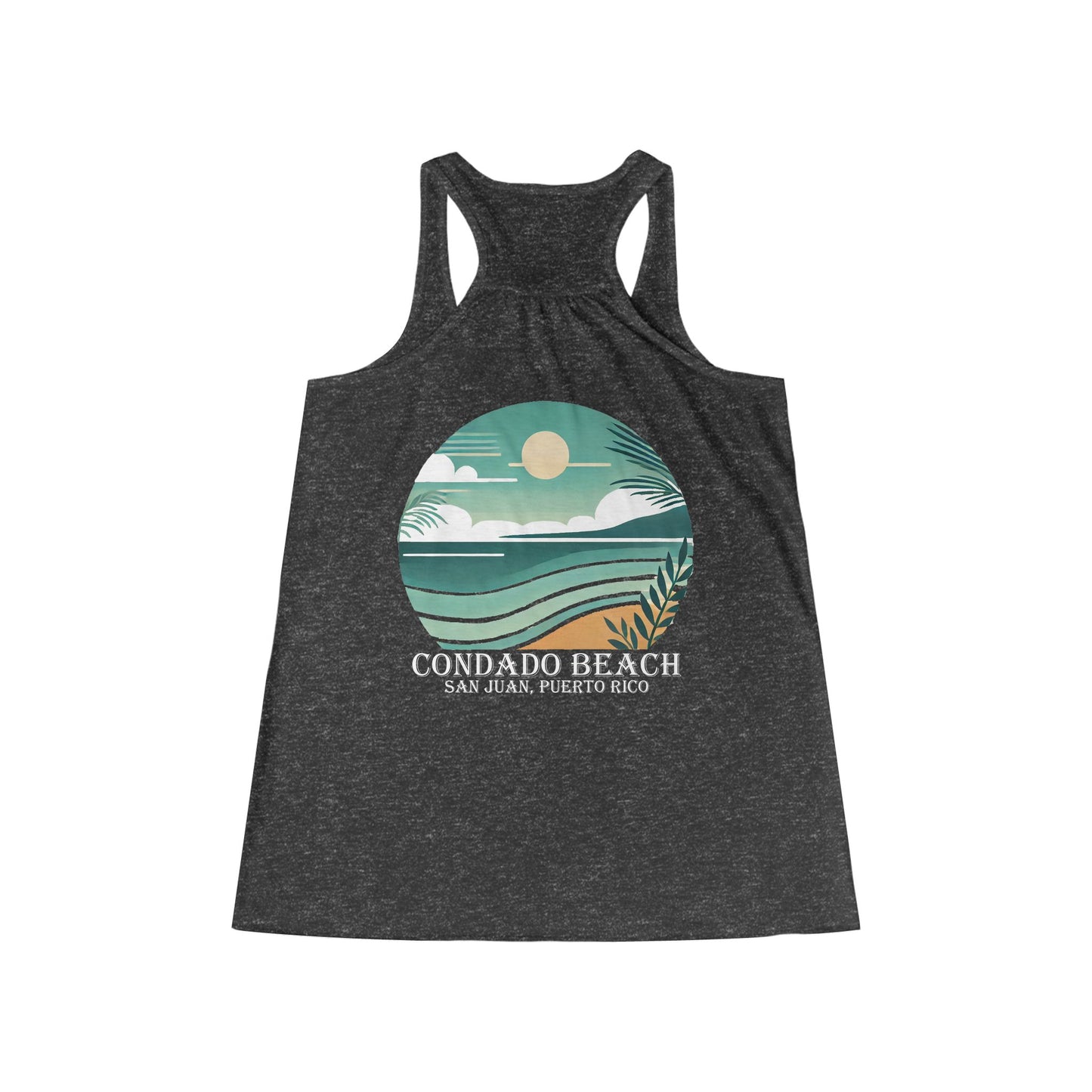 Coastal Vibes Condado Beach Women's Flowy Racerback Tank