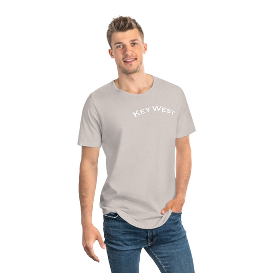 Vibrant Key West Men's Jersey Curved Hem Tee