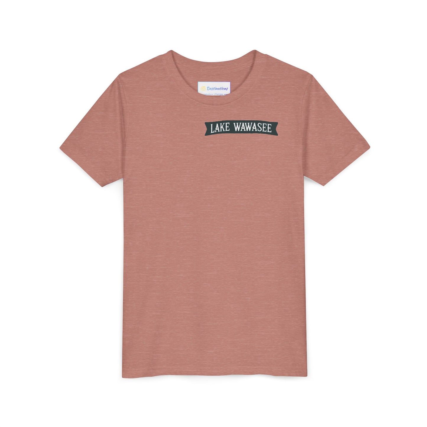 Vintage Lake Wawasee Unisex Youth Short Sleeve Tee