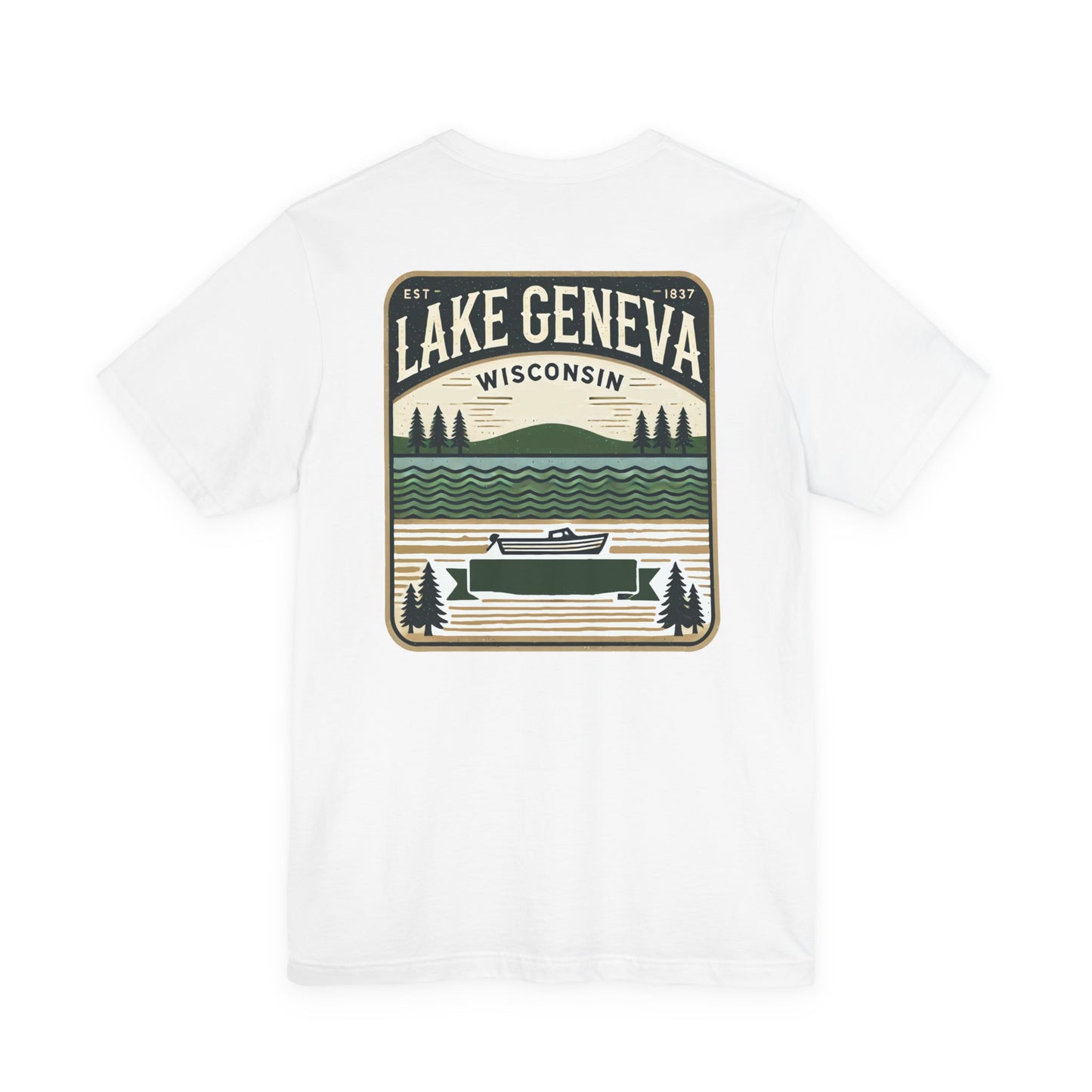 Vintage Lake Geneva Unisex Jersey Short Sleeve Tee