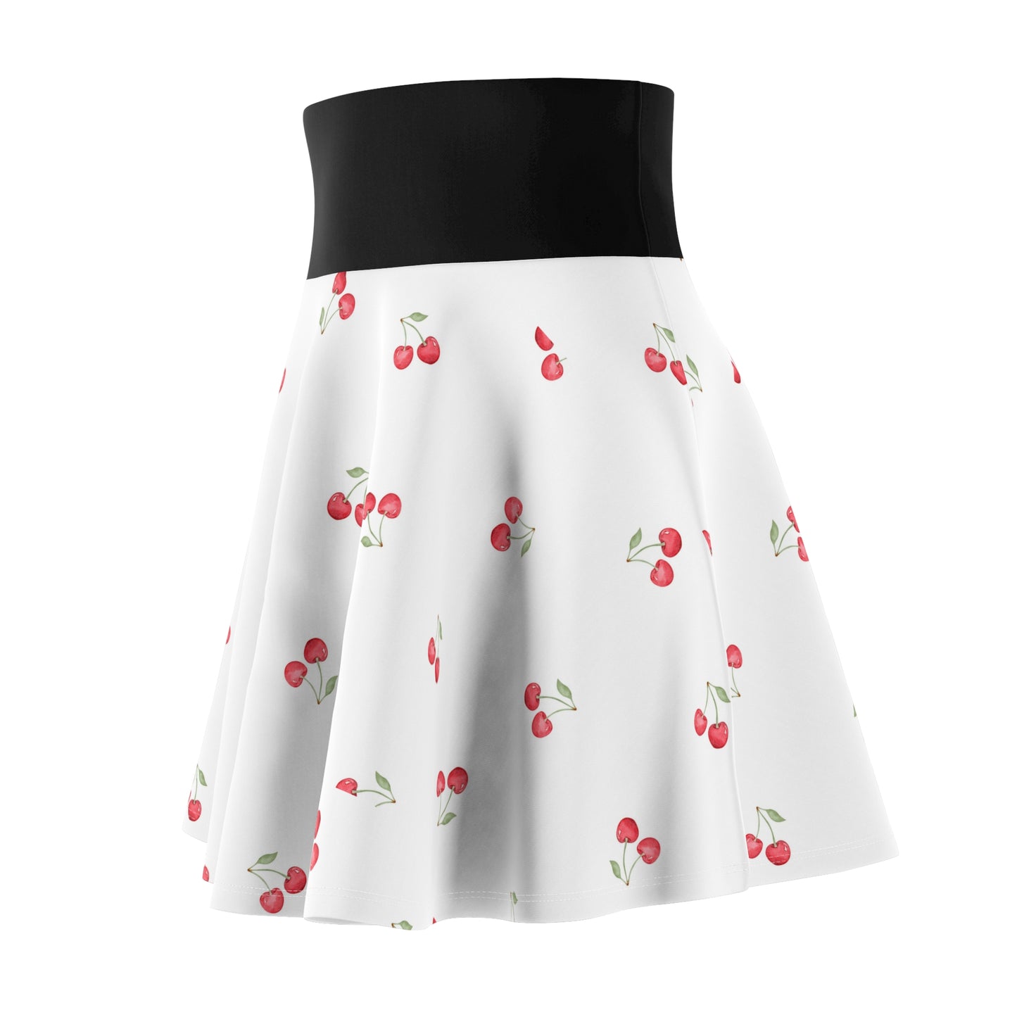 Cherry Print Women's Skater Skirt