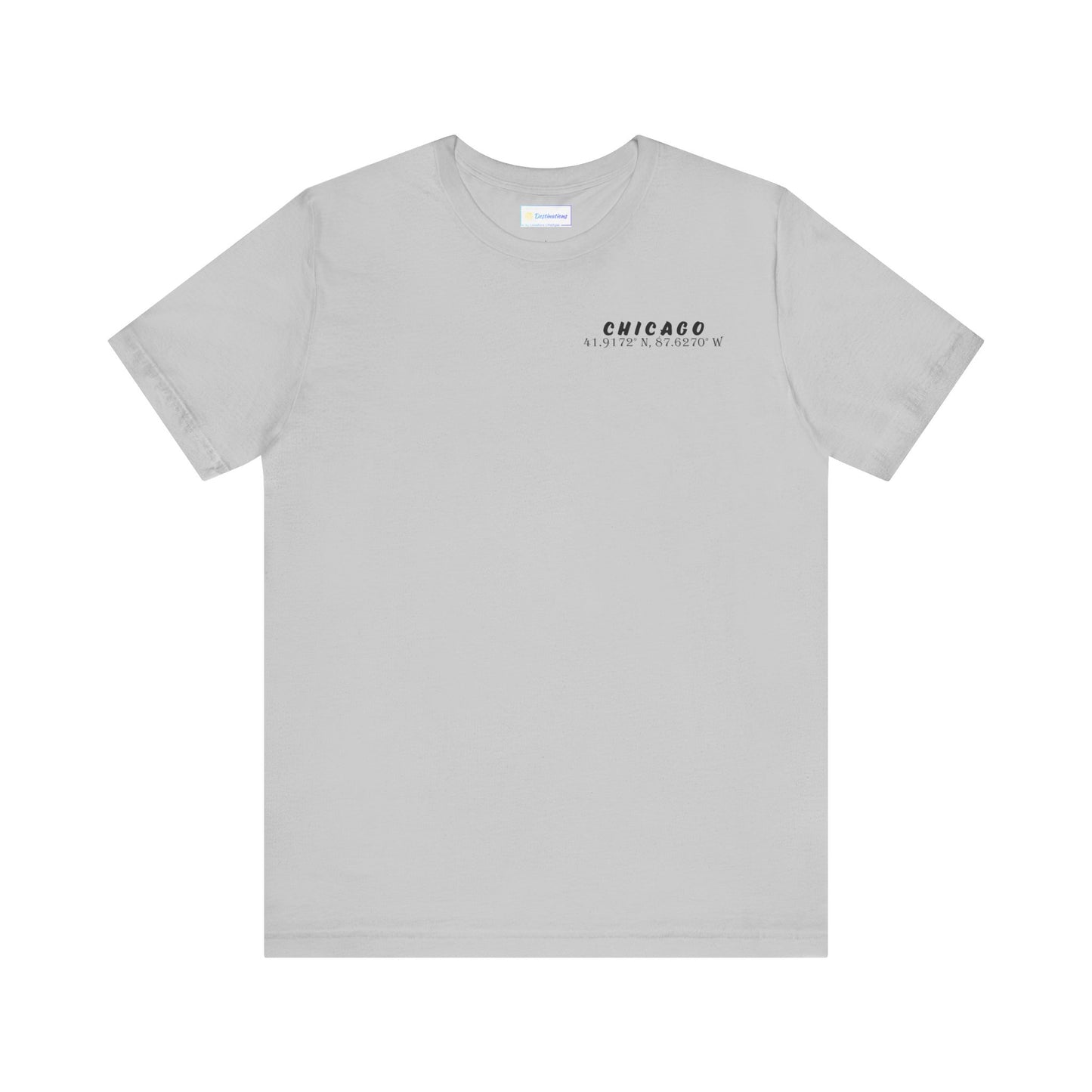 Latitudes Chicago Skyline Unisex Jersey Short Sleeve Tee