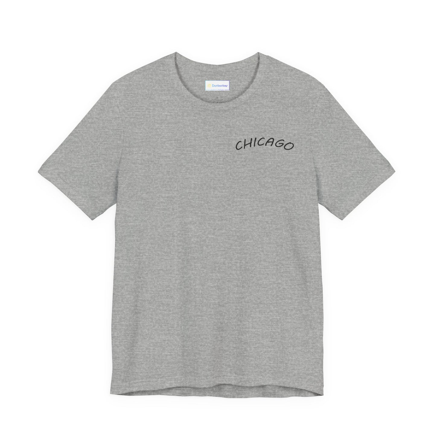 Retro Chicago Sunset Unisex Jersey Short Sleeve Tee