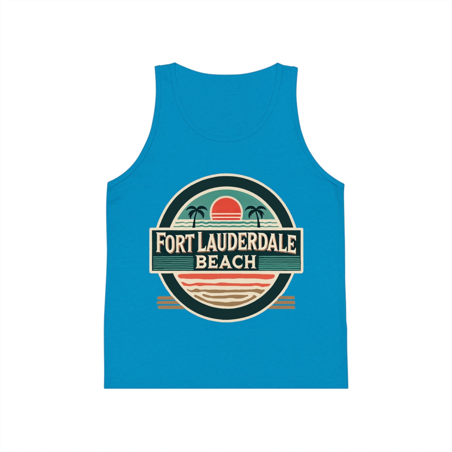 Vintage Fort Lauderdale Unisex Kids Jersey Tank Top