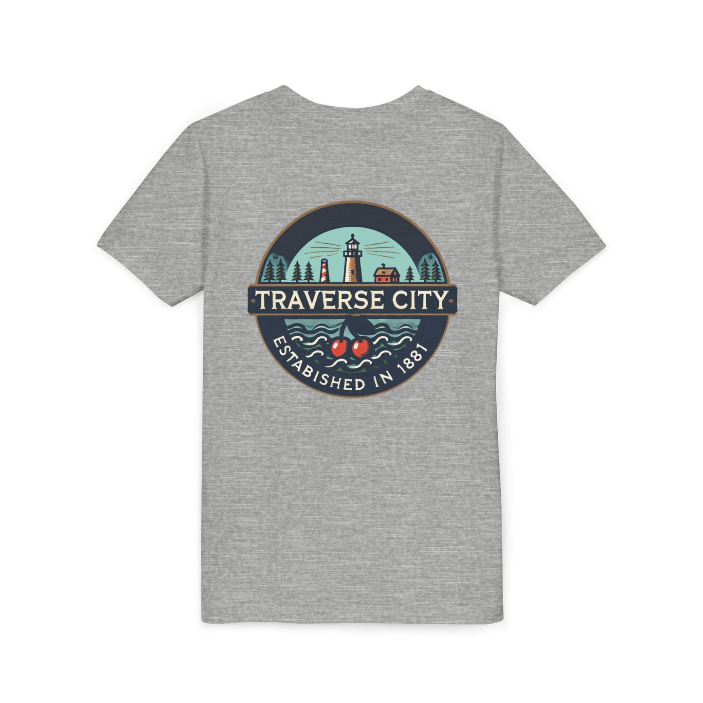Vintage Traverse City Unisex Youth Short Sleeve Tee