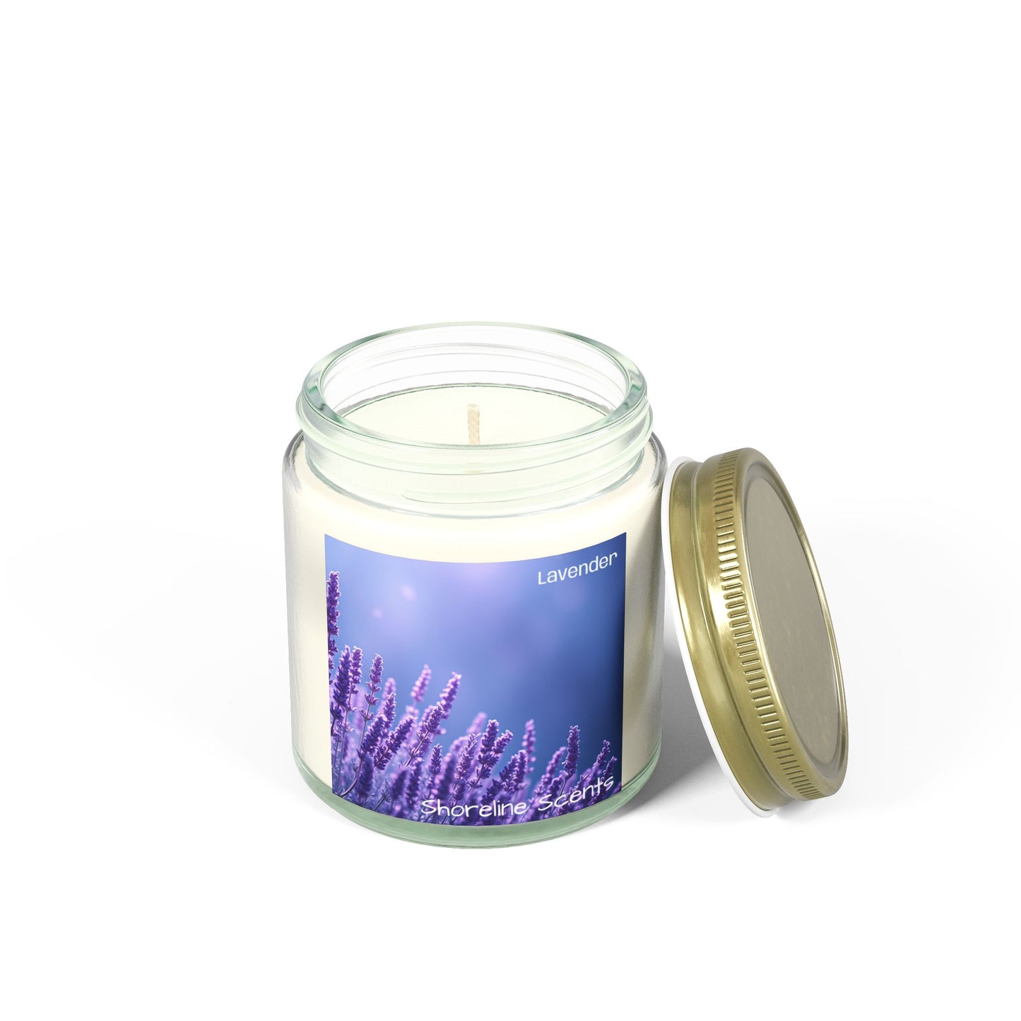 Lavender Scented Coconut Apricot Wax Candle