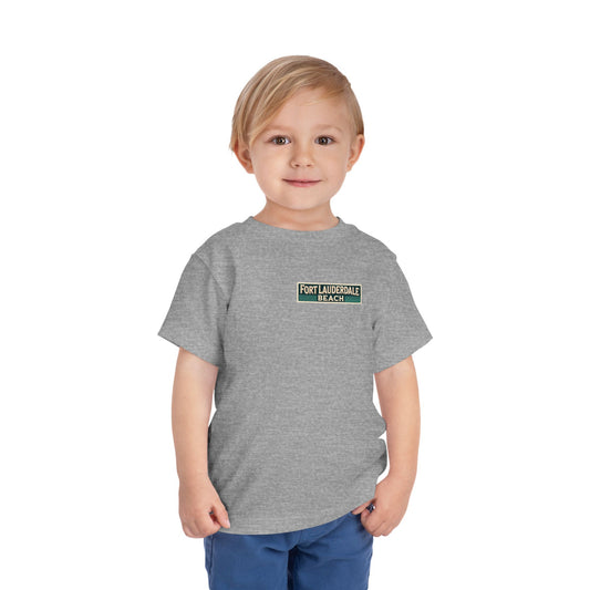 Vintage Fort Lauderdale Unisex Toddler Short Sleeve Tee