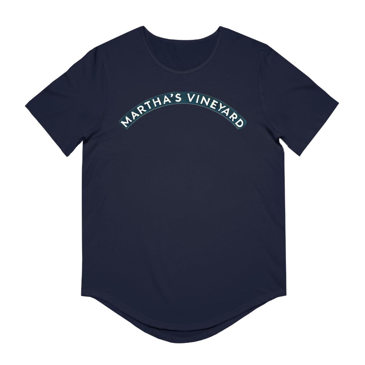 Vintage Martha's Vineyard Men's Jersey Curved Hem Tee