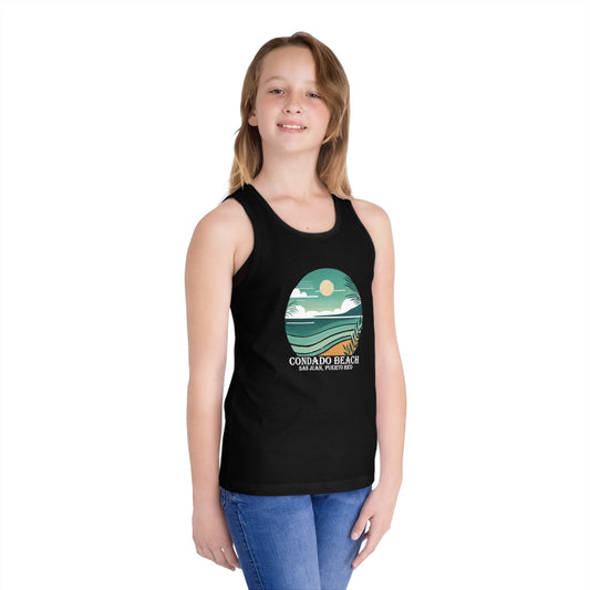 Coastal Vibes Condado Beach Unisex Kids Jersey Tank Top