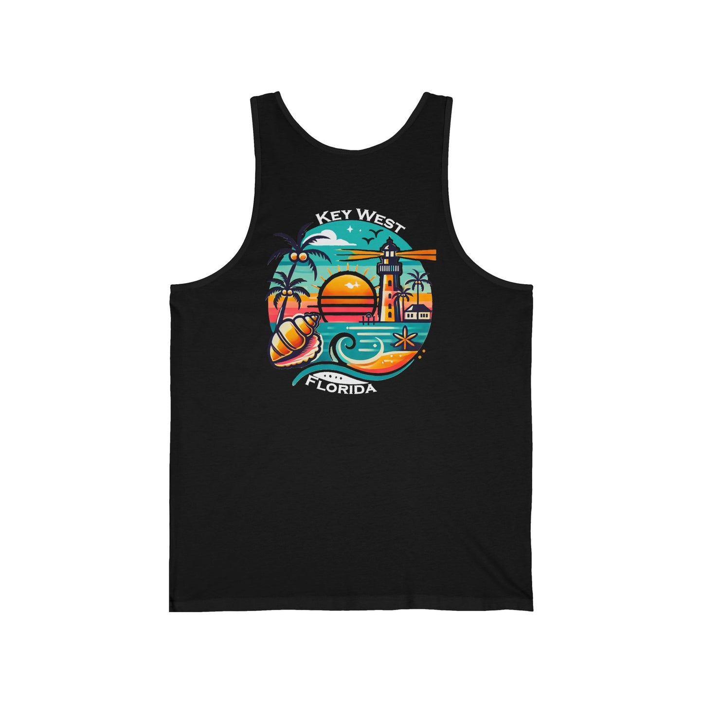 Vibrant Key West Unisex Jersey Tank