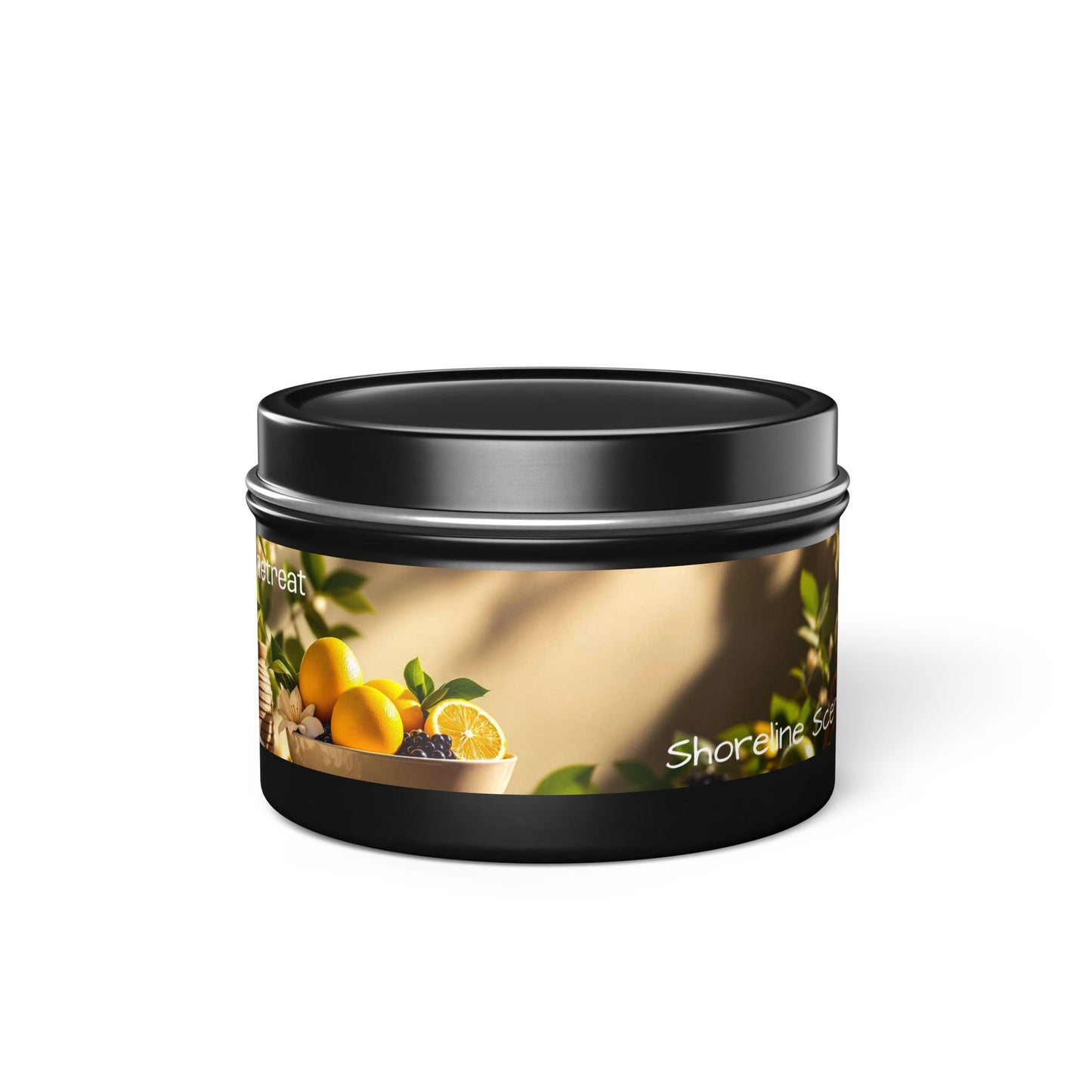 Spa Retreat Scented Rustic Tin Candle