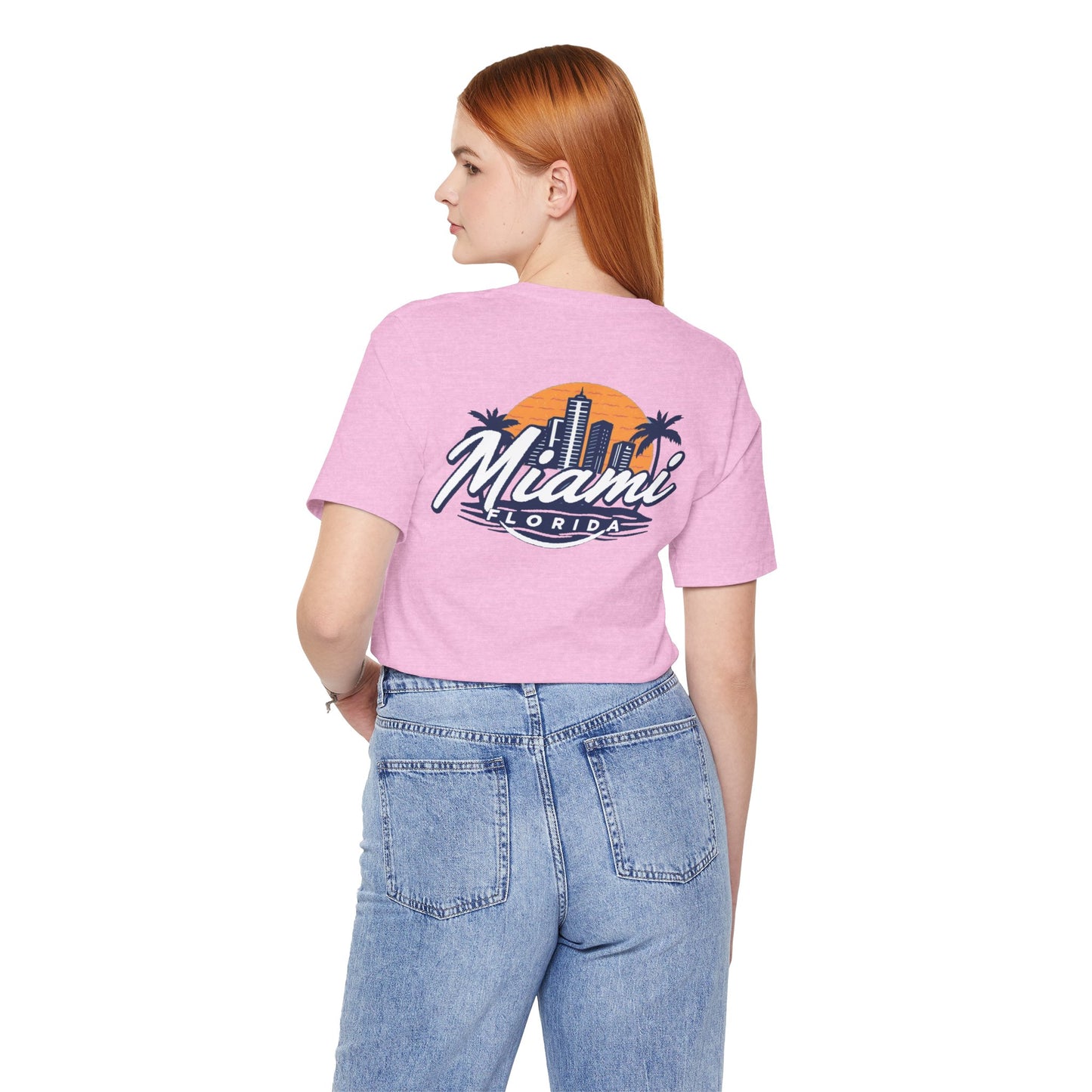 Retro Miami Unisex Jersey Short Sleeve Tee