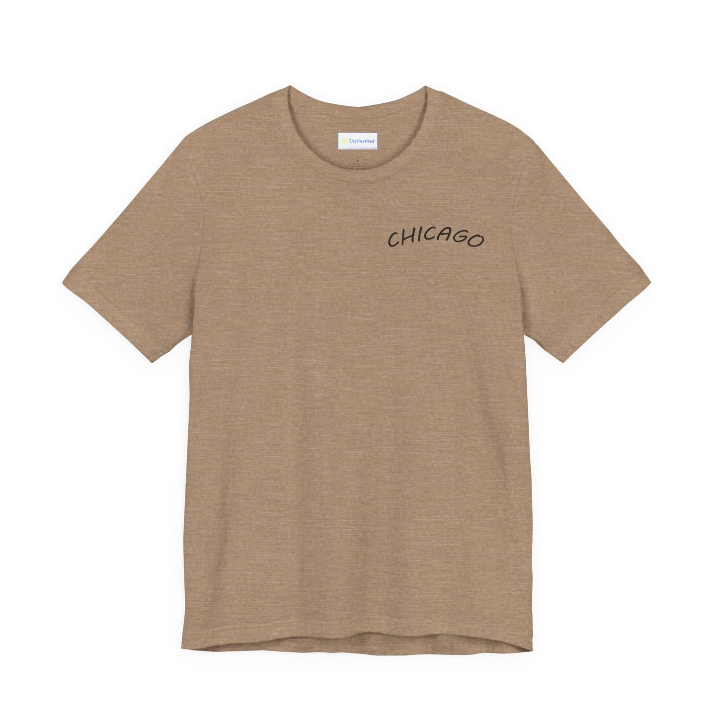 Retro Chicago Sunset Unisex Jersey Short Sleeve Tee