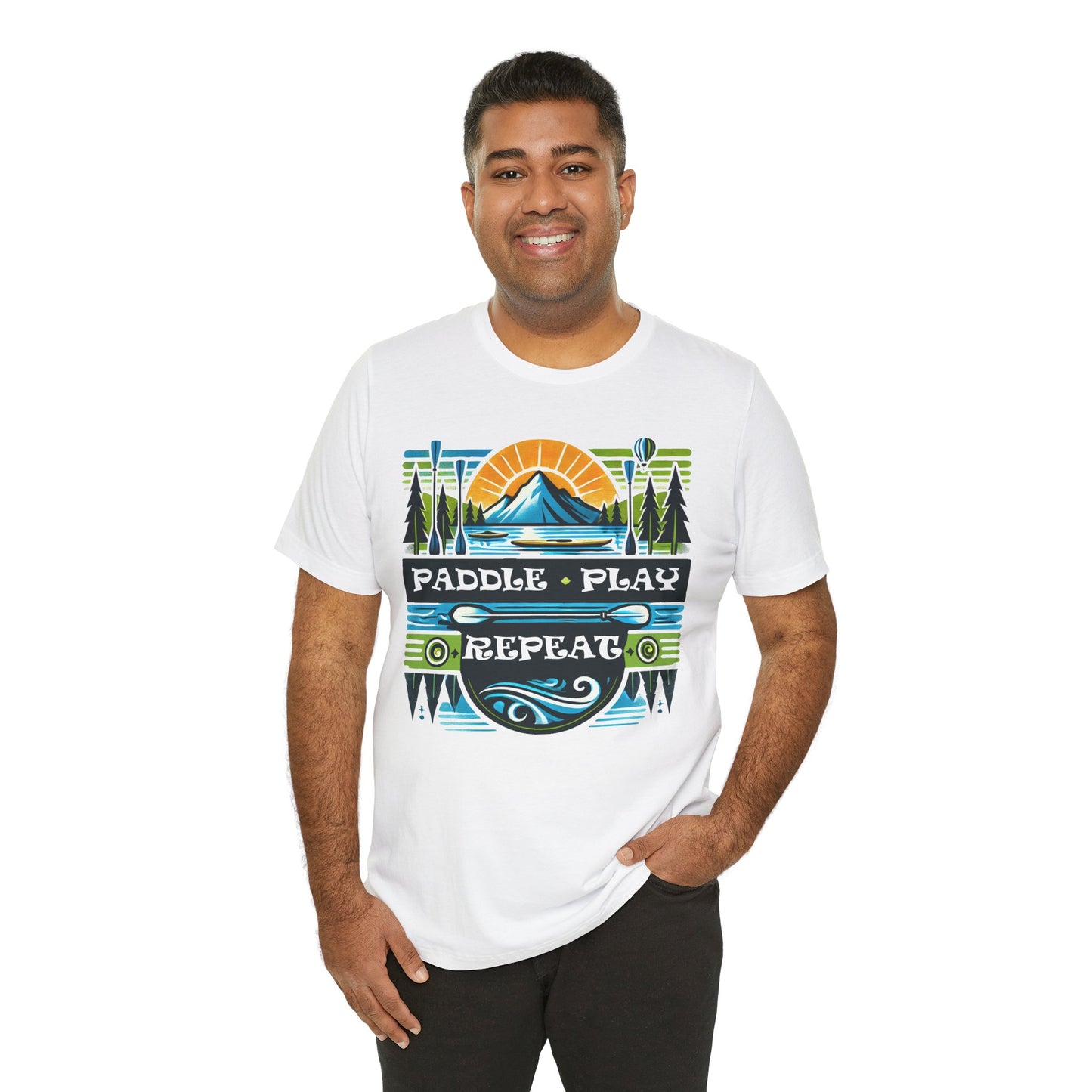 Paddle, Play, Repeat Short Sleeve Tee