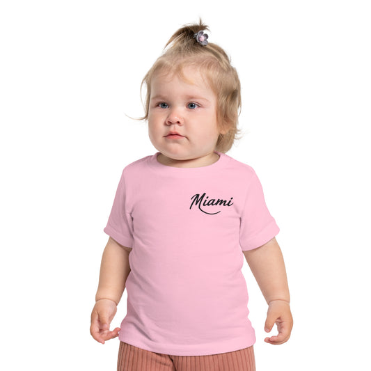 Retro Miami Unisex Baby Short Sleeve T-Shirt