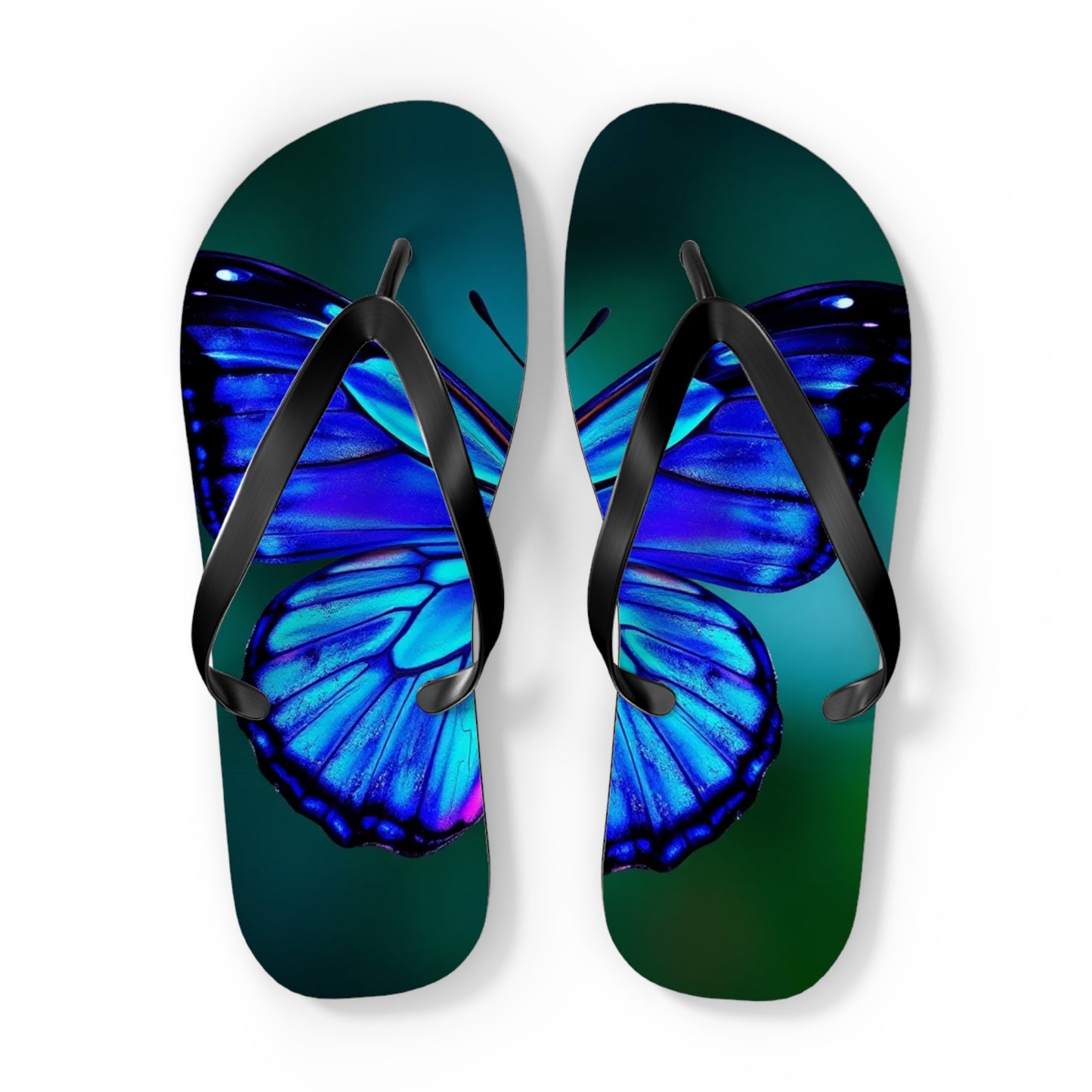 Mystical Butterfly #2 Flip Flops