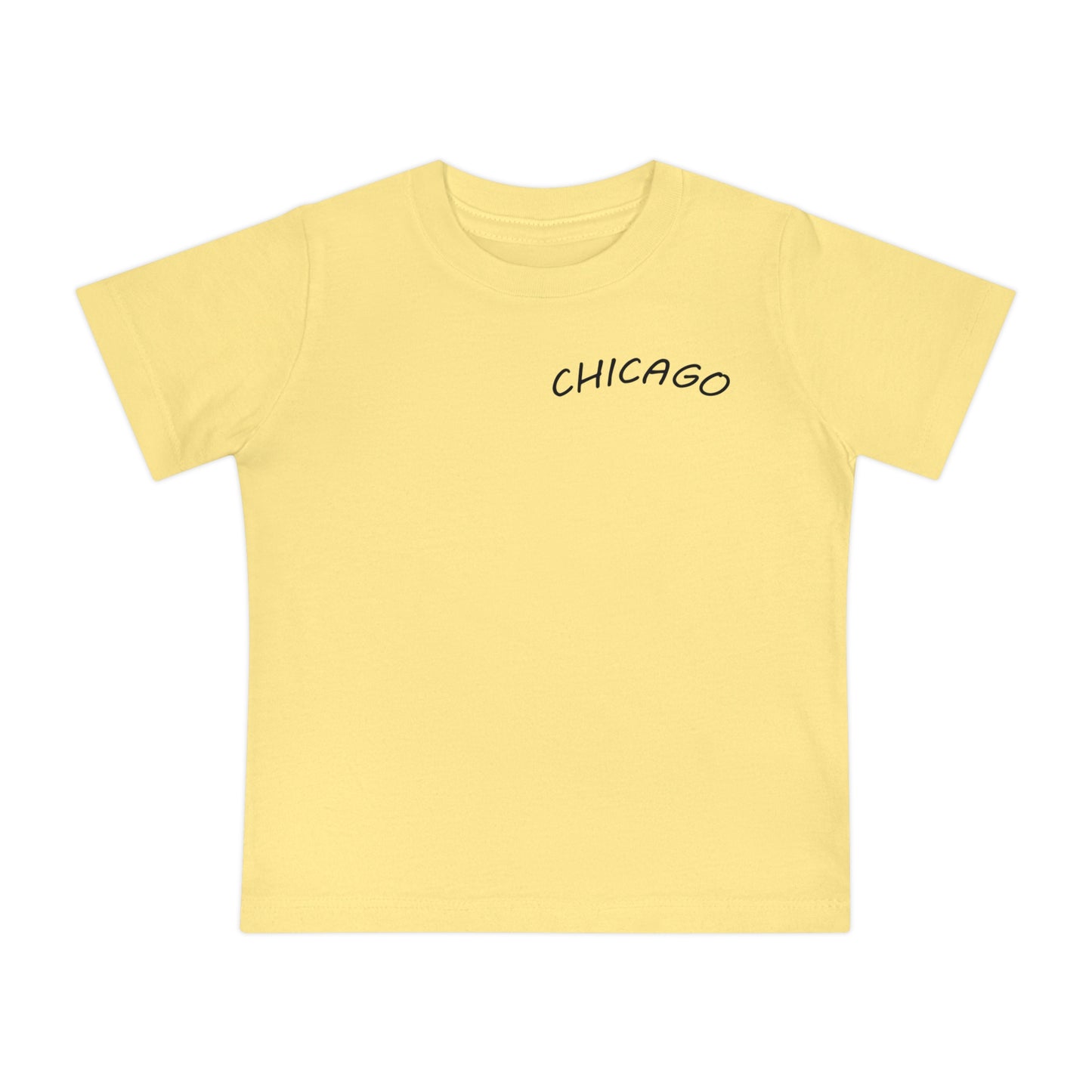 Retro Chicago Sunset Unisex Baby Short Sleeve T-Shirt