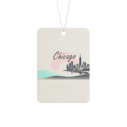 Elegant Chicago Skyline Car Air Freshener