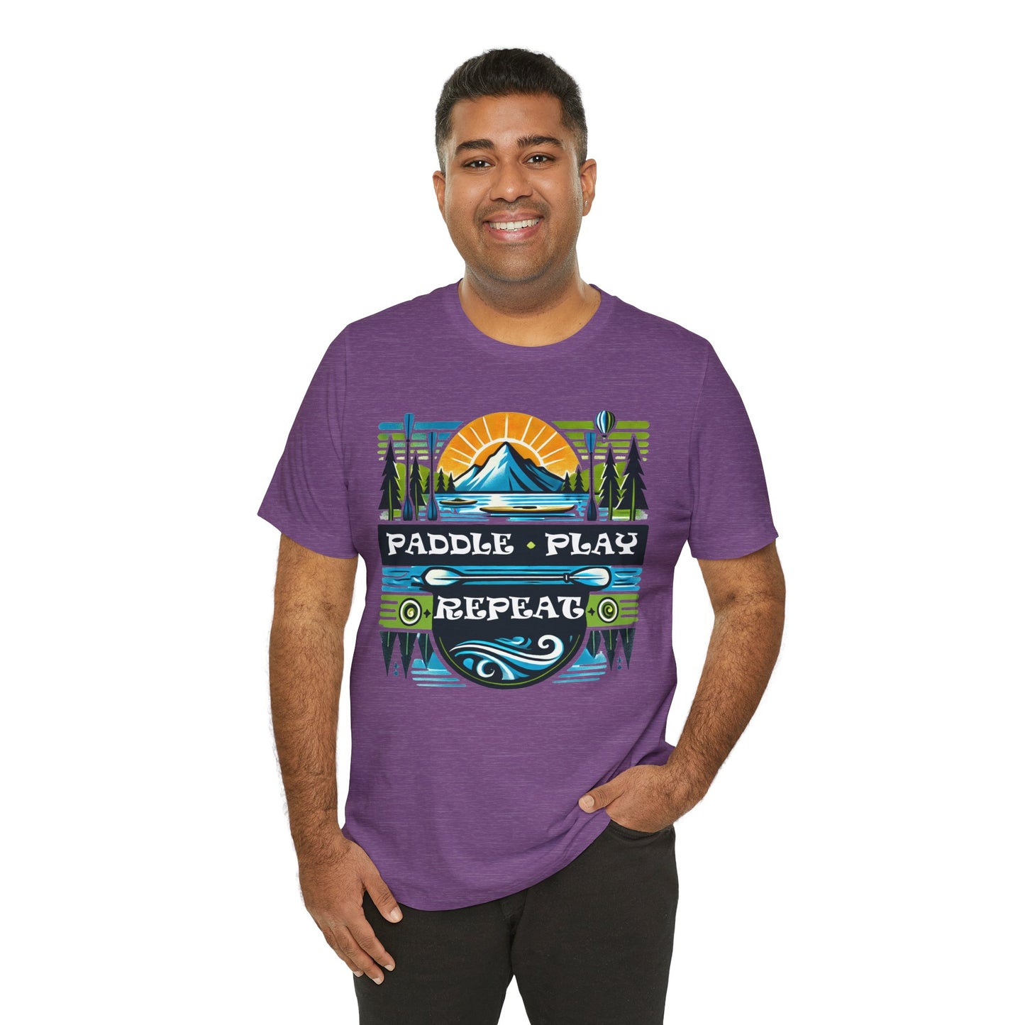 Paddle, Play, Repeat Short Sleeve Tee