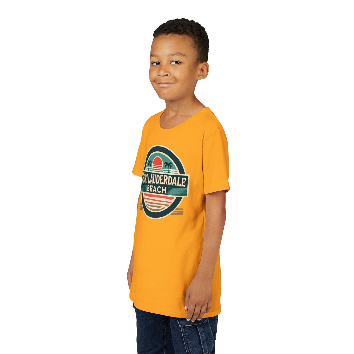 Vintage Fort Lauderdale Unisex Youth Short Sleeve Tee