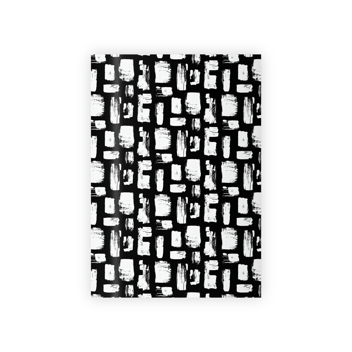Irregular White Brush Strokes Wrapping Paper